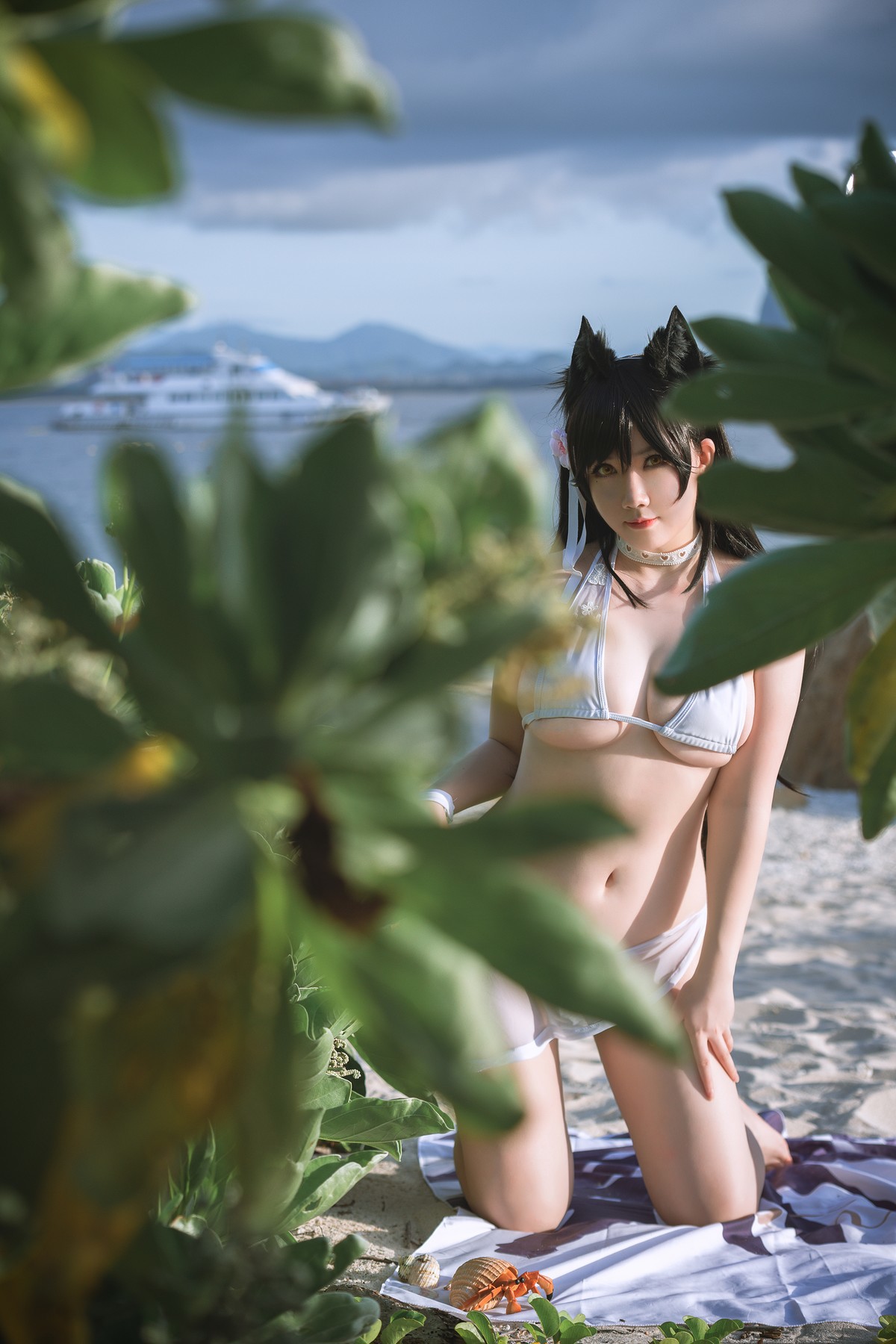 是本末末 Cosplay 爱宕泳装 Atago 4
