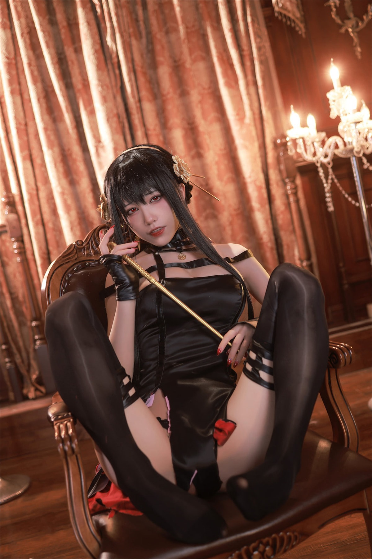 水淼aqua Cosplay 约尔黑礼服 26