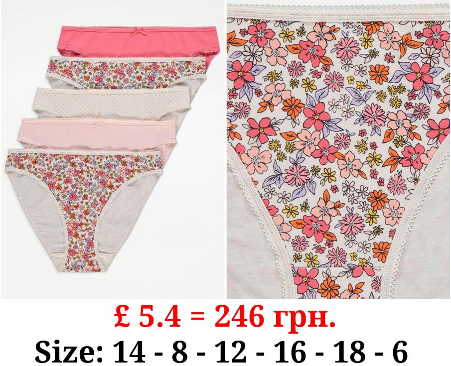 High Leg Knickers 5 Pack