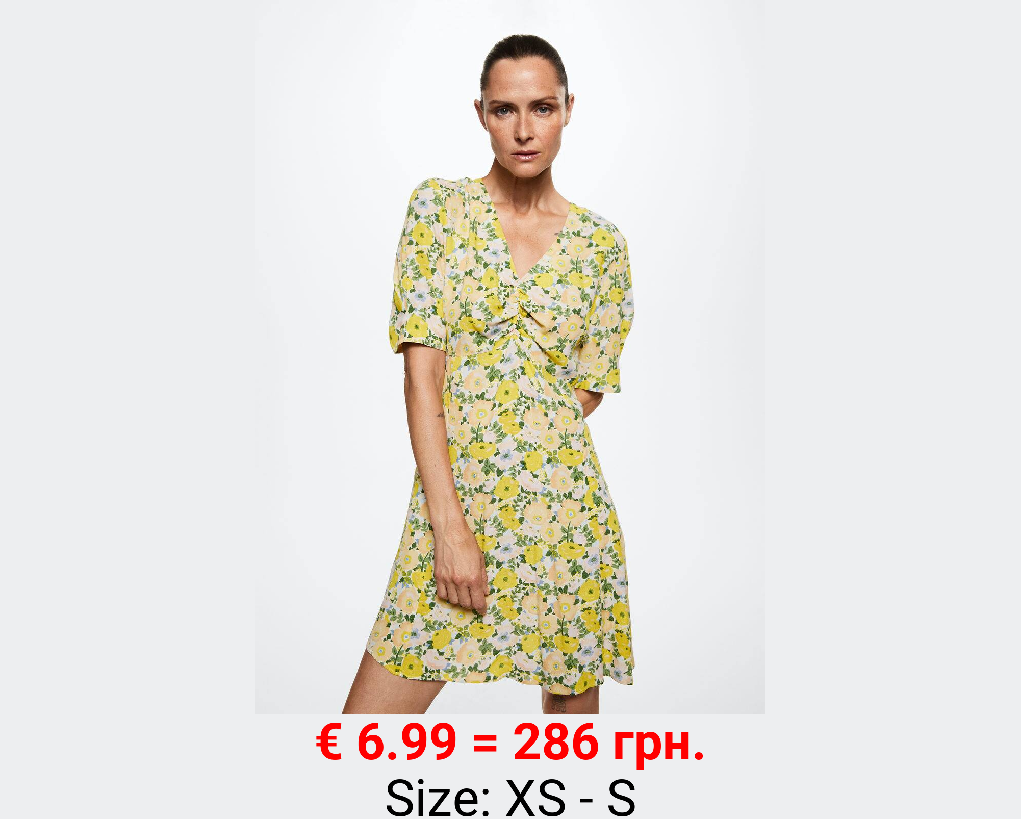 Vestido detalle fruncido