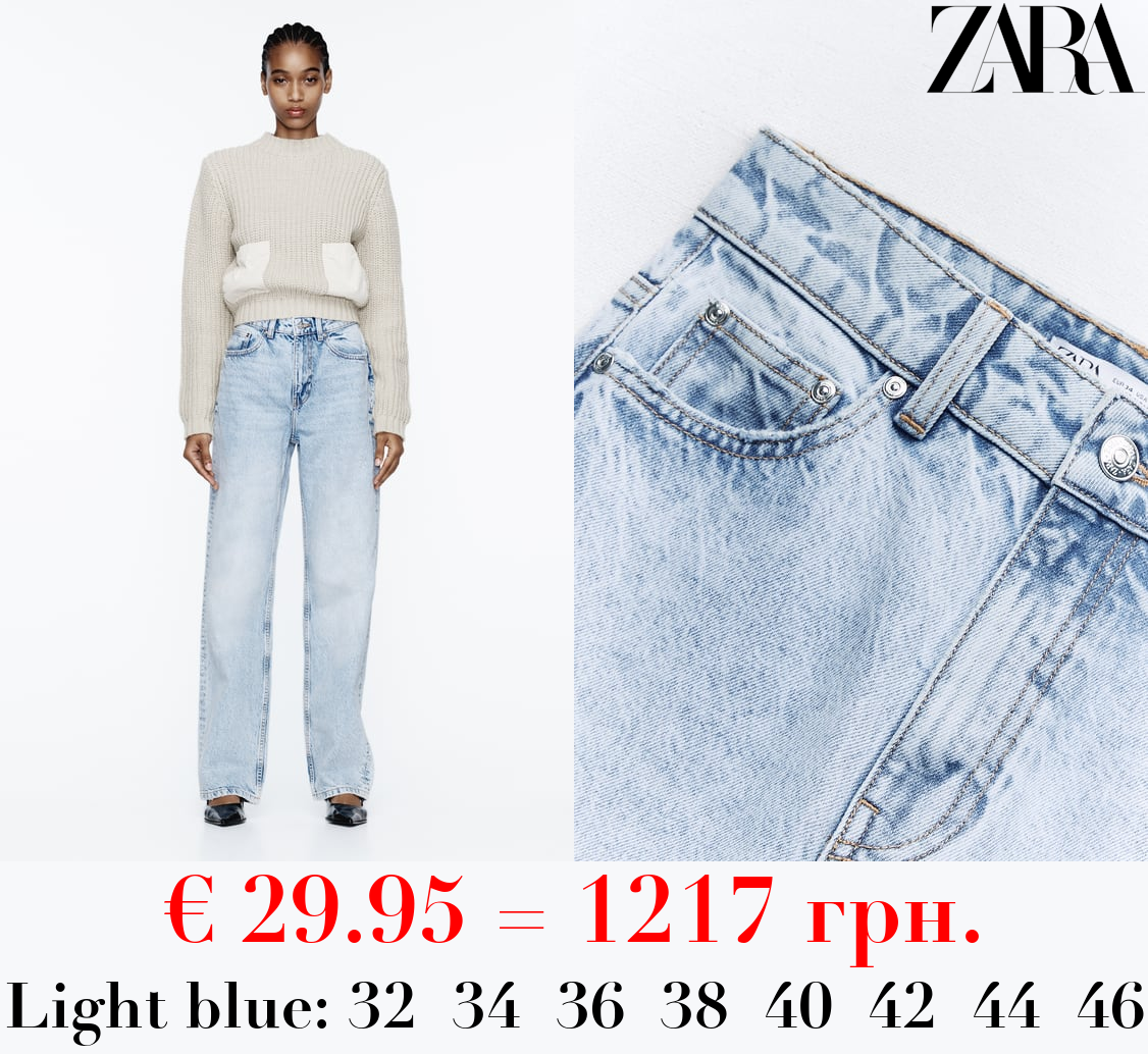 Z1975 STRAIGHT-FIT HIGH-WAIST LONG LENGTH JEANS