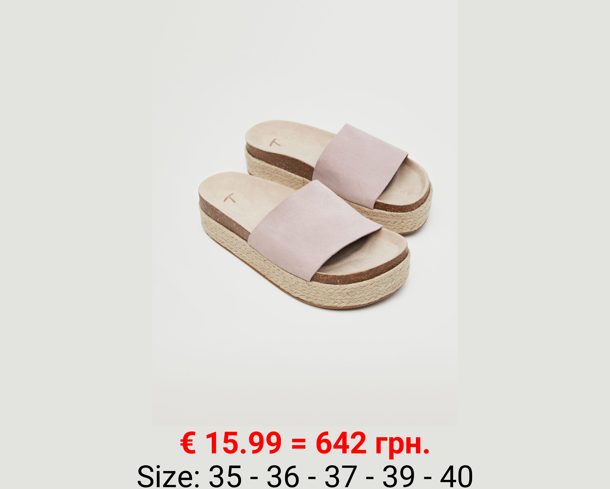 Sandalia piel plataforma