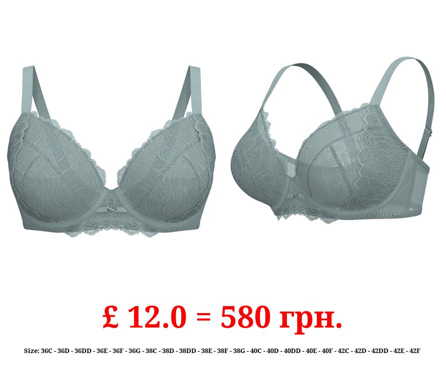 Entice Sage Green Scallop Lace Non-Padded Bra