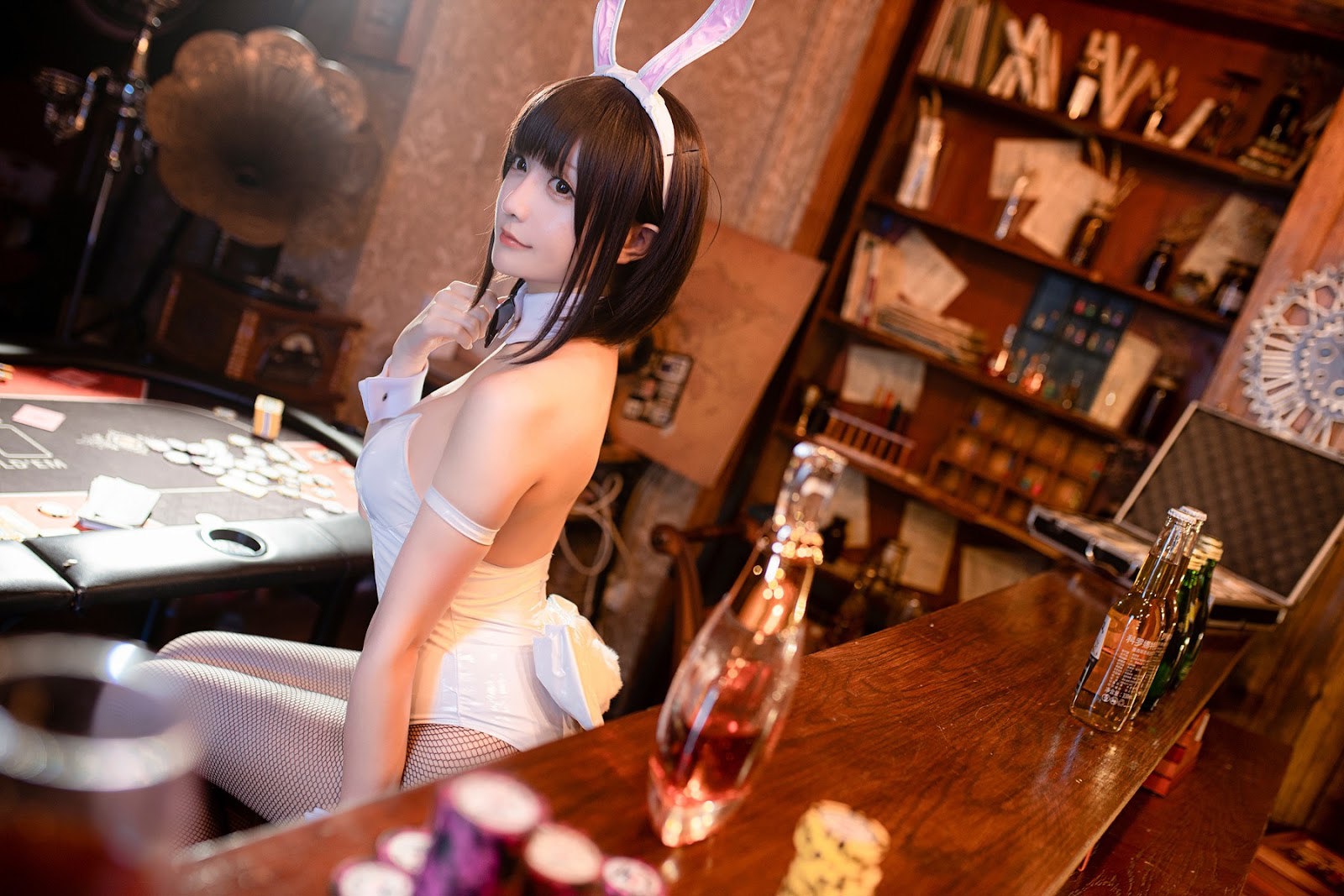 Cosplay 星之迟迟Hoshilily 加藤惠 兔女郎 34