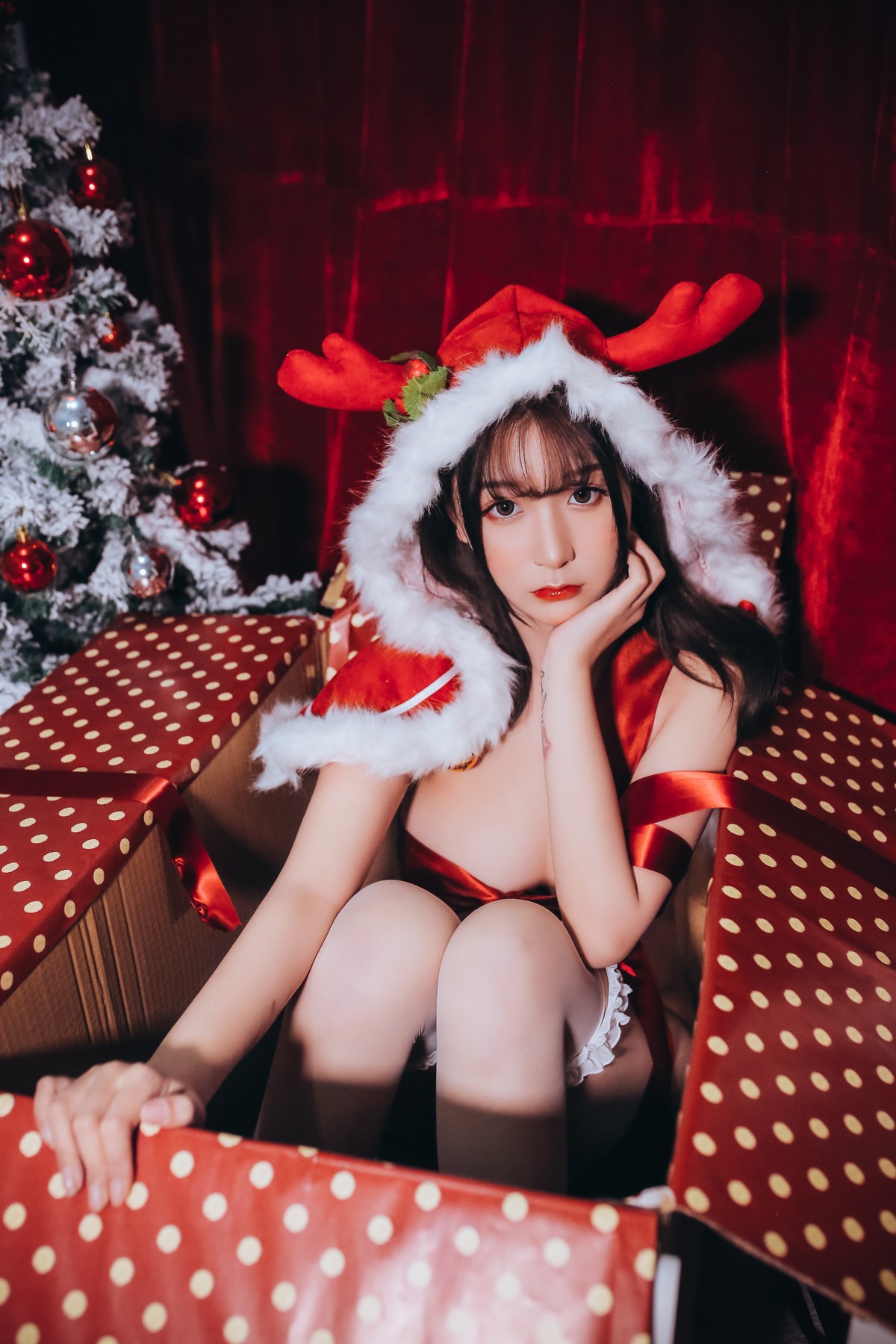 Cosplay 猫九酱Sakura 圣诞套 3