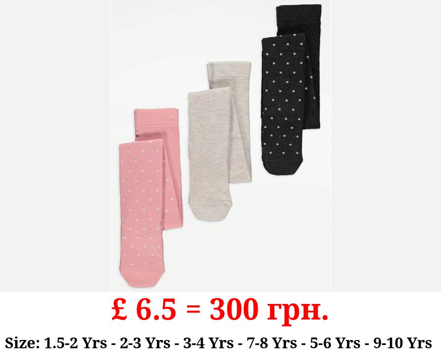 Spotty Tights 3 Pack