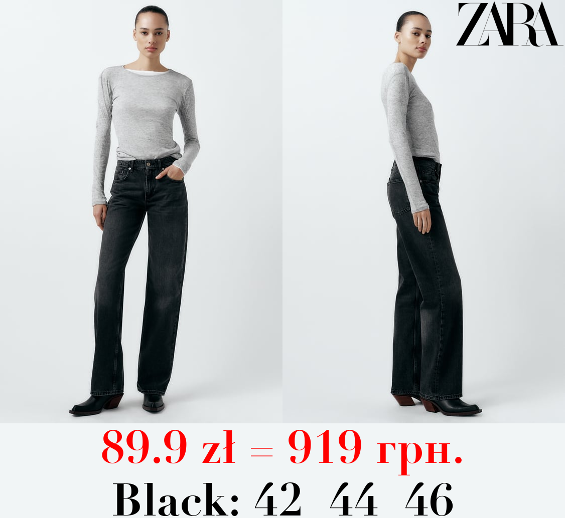 TRF WIDE-LEG MID-RISE FULL LENGTH JEANS