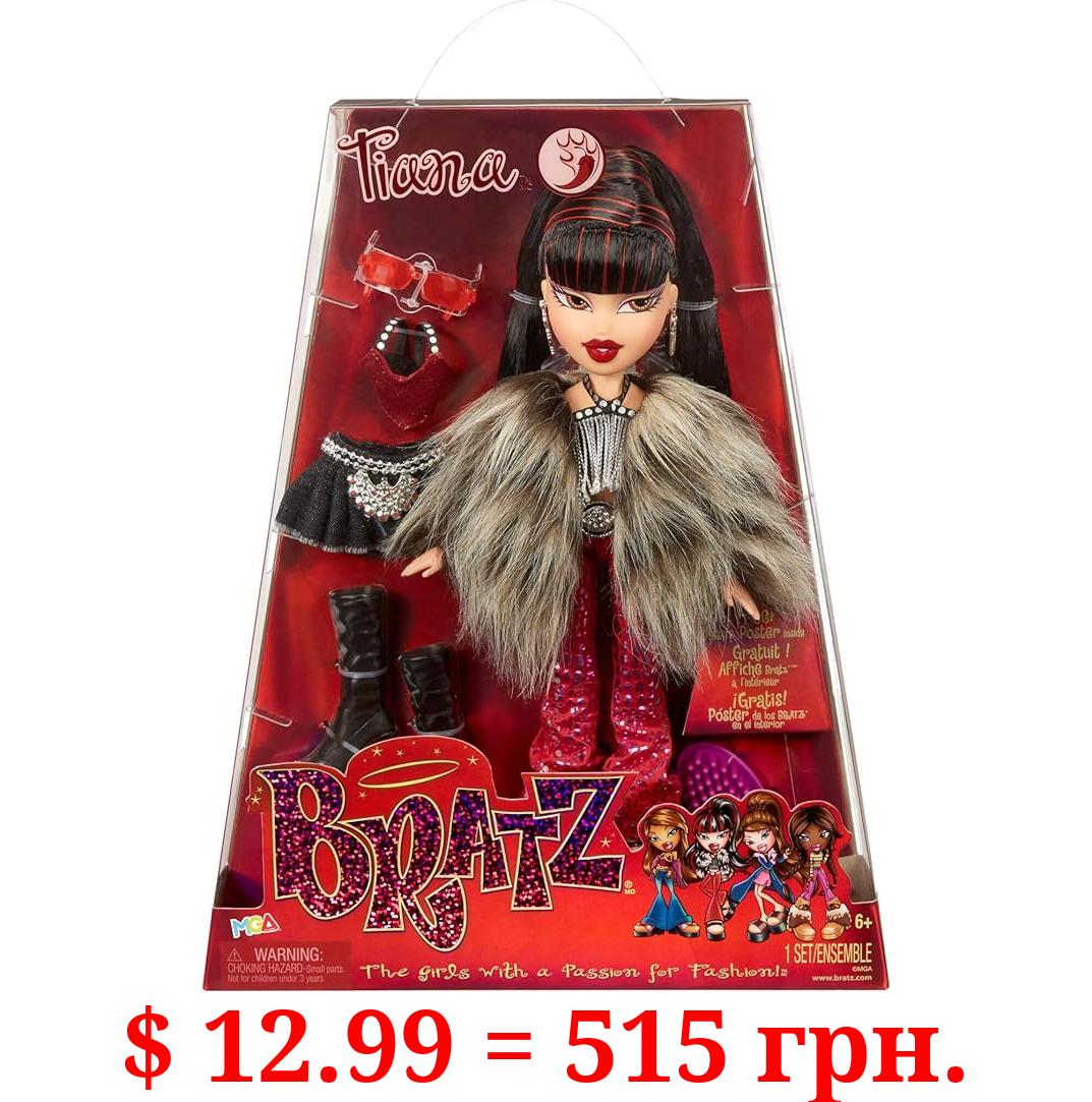 Bratz Original Fashion Doll Tiana Series 3 with 2 Outfits and Poster, Collectors Ages 6 7 8 9 10+(Multi Color)