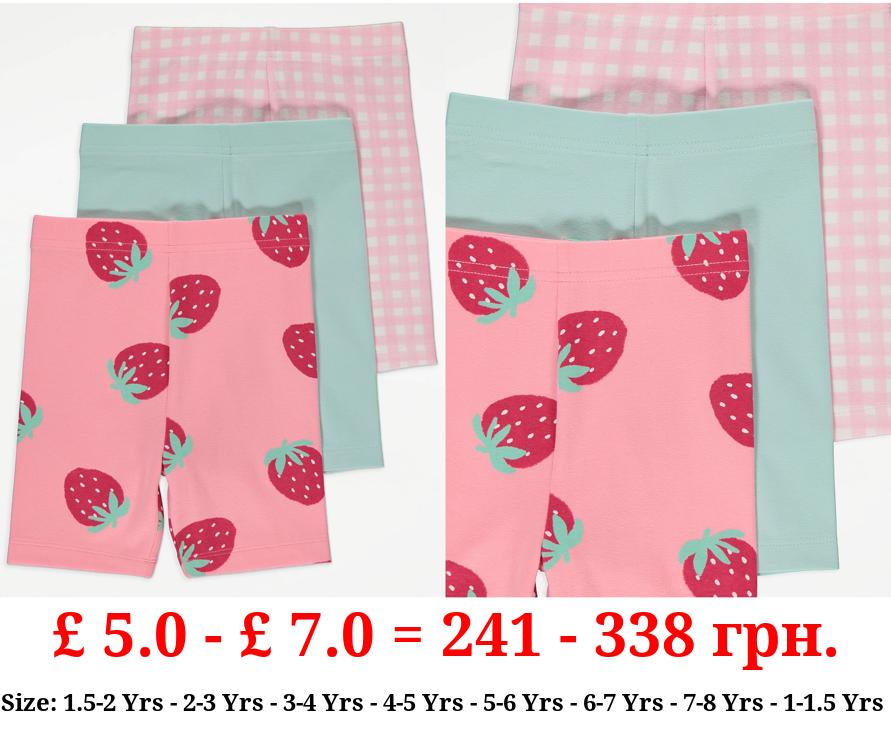 Strawberry Cycling Shorts 3 Pack