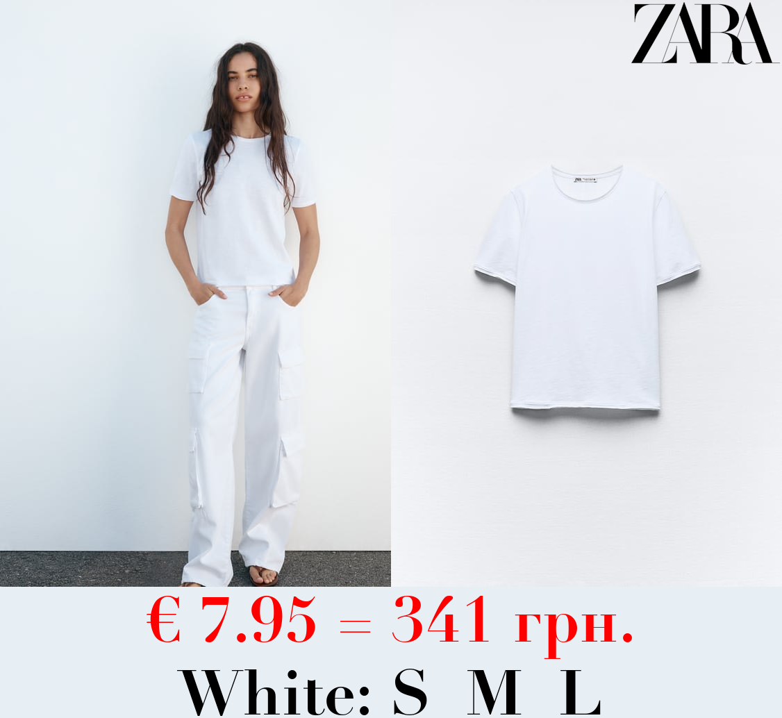 SLUB KNIT COTTON T-SHIRT