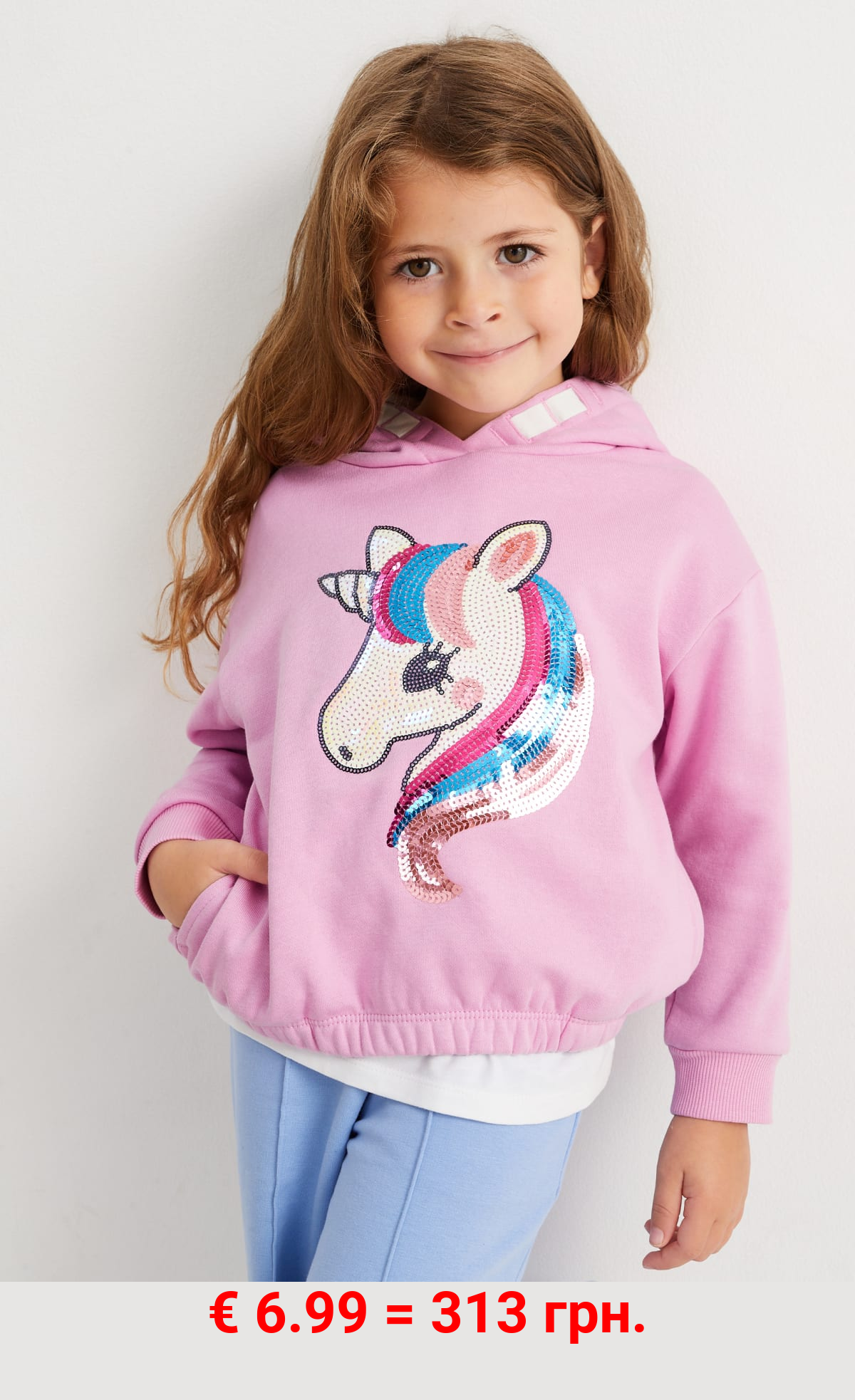 Einhorn - Hoodie - Glanz-Effekt