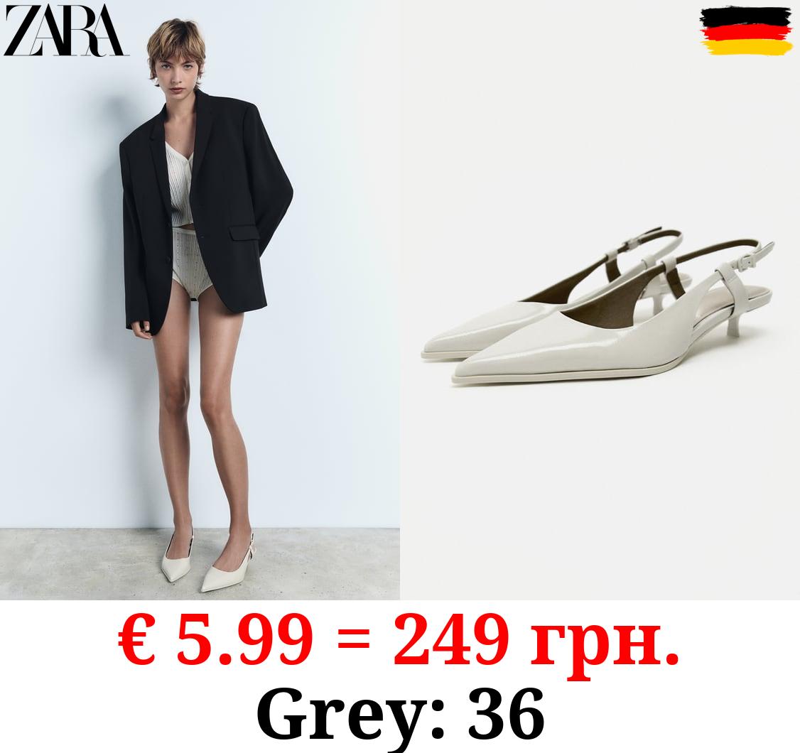 KITTEN HEEL SLINGBACK SHOES