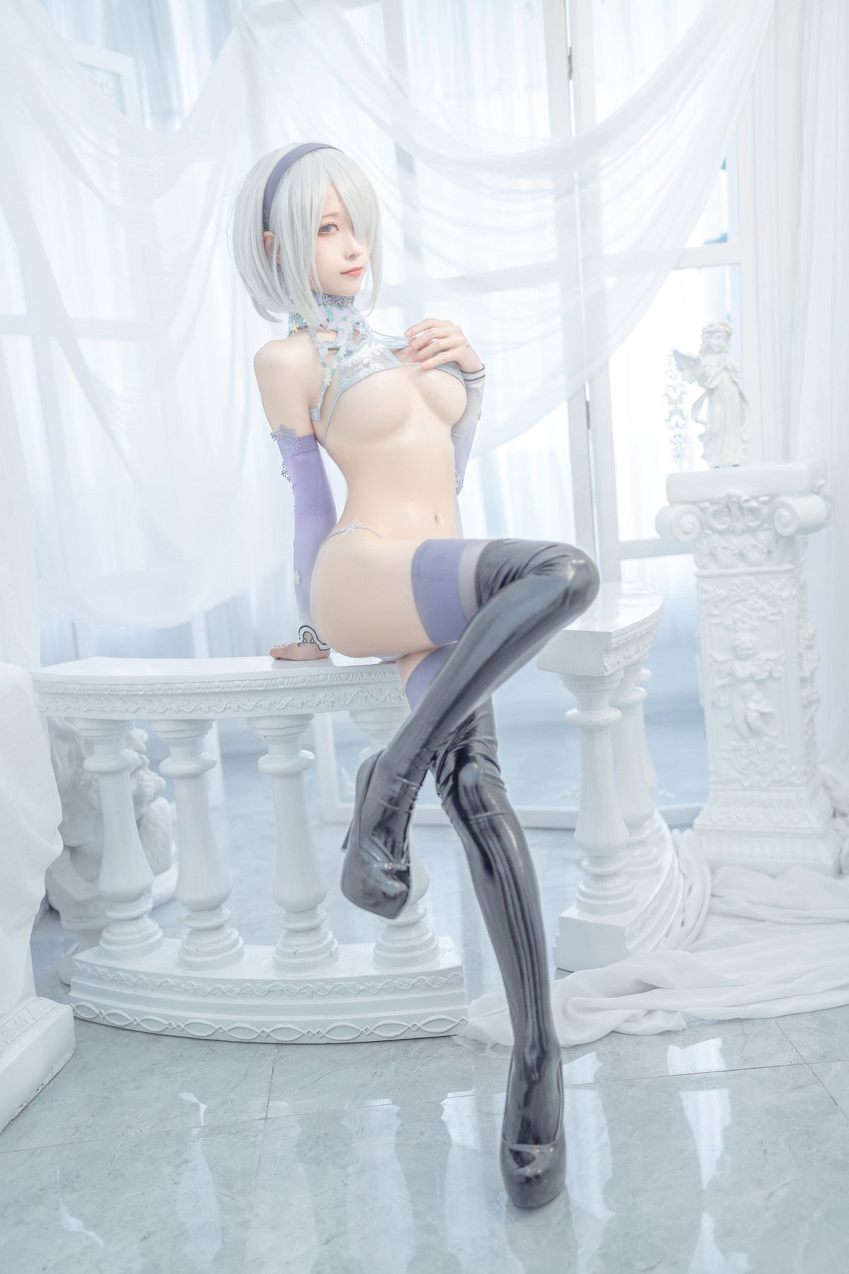 蠢沫沫 Cosplay 2b 冰雪 ice and snow 26