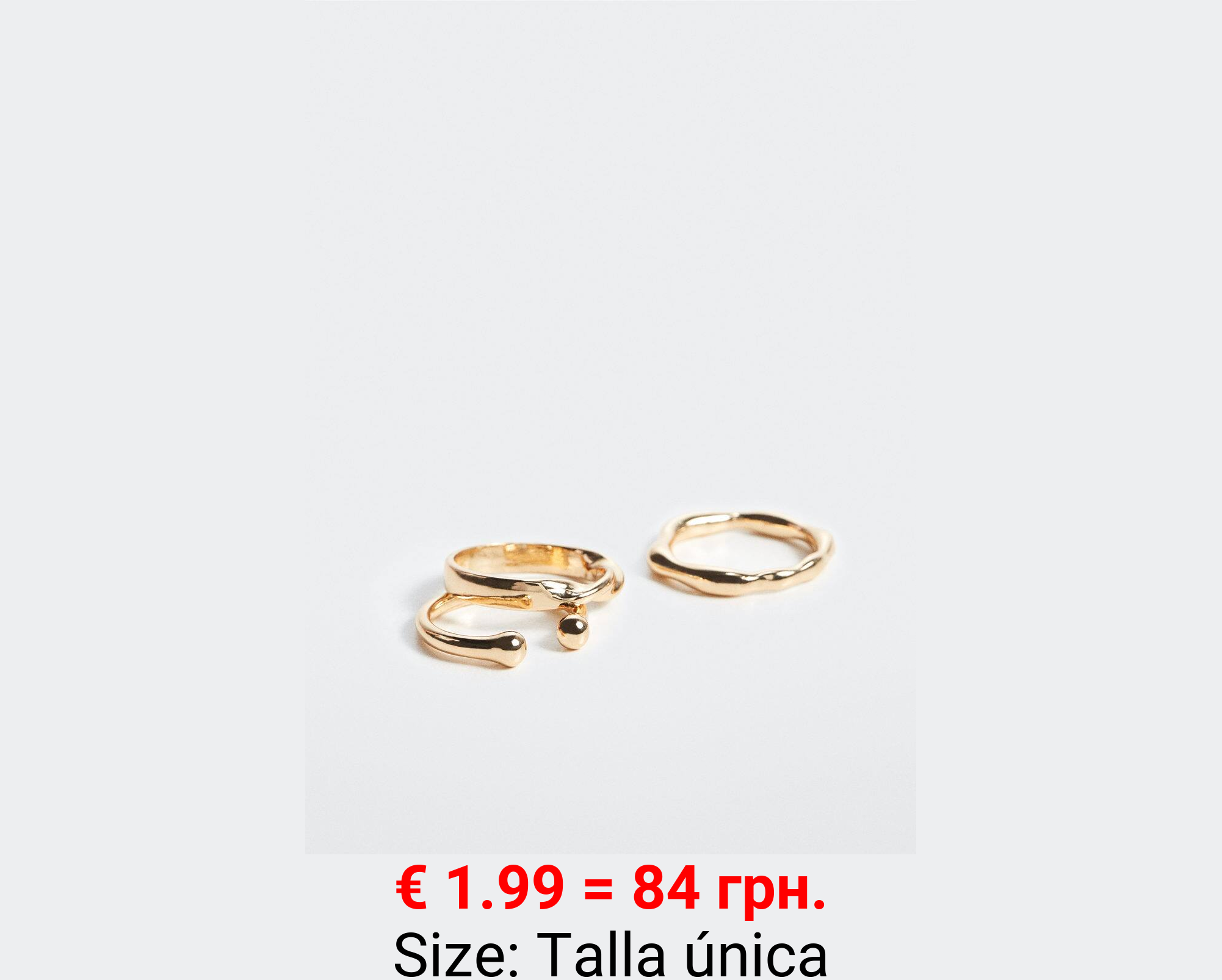 Pack 3 anillos combinados