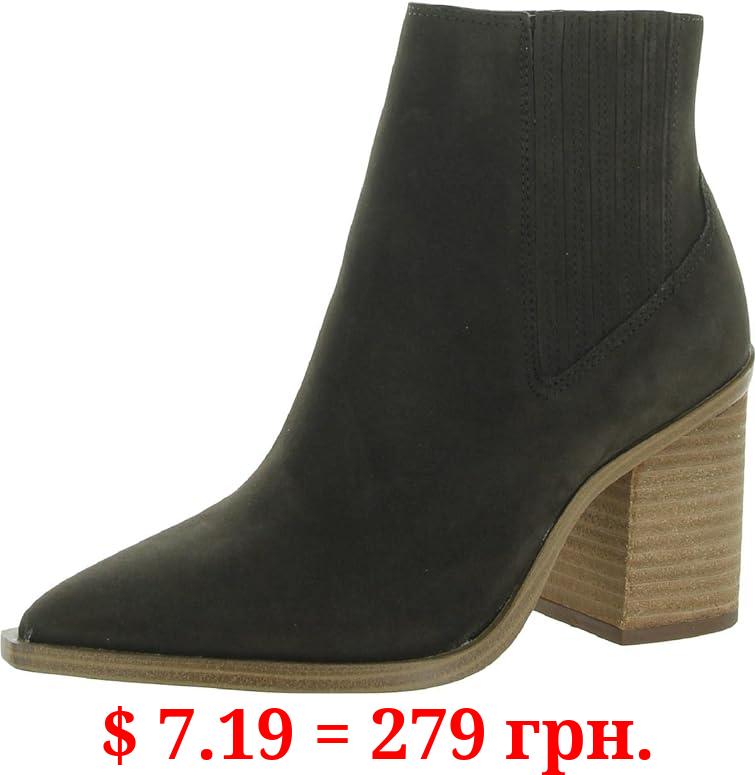 Steve Madden Womens Catreena Suede Pointed Toe Ankle Boots