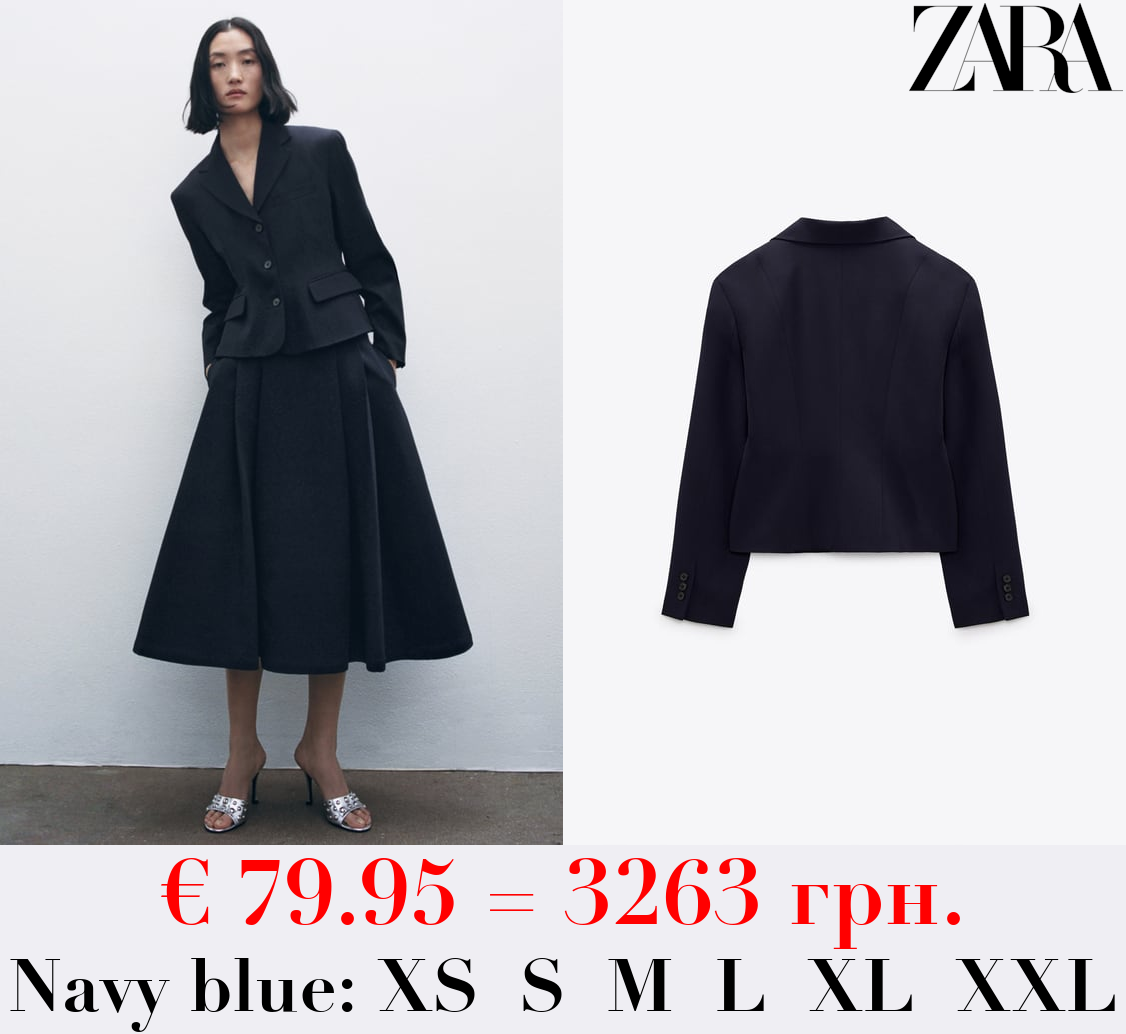 WOOL BLEND TAILORED BLAZER