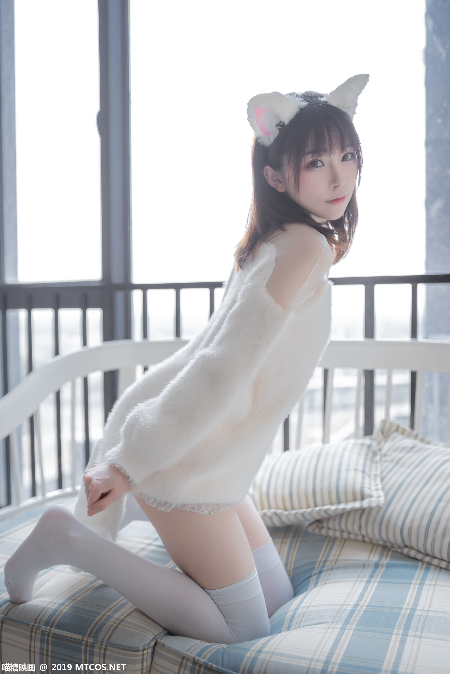 [喵糖映画]_VOL.027_绮太郎_白丝猫耳-写真图集共41P 1