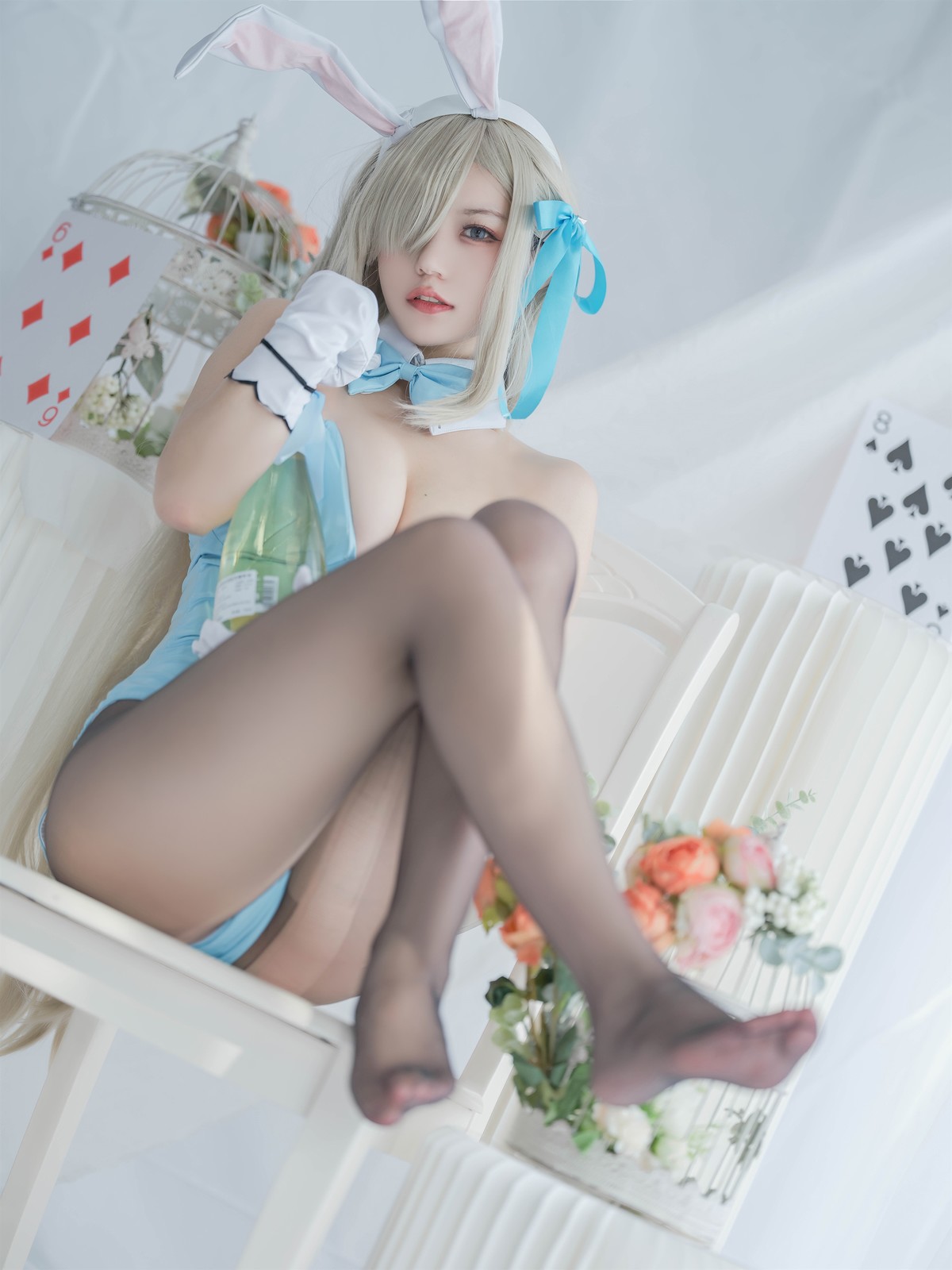 Cosplay 小仓千代w 明日奈 兔女郎 13