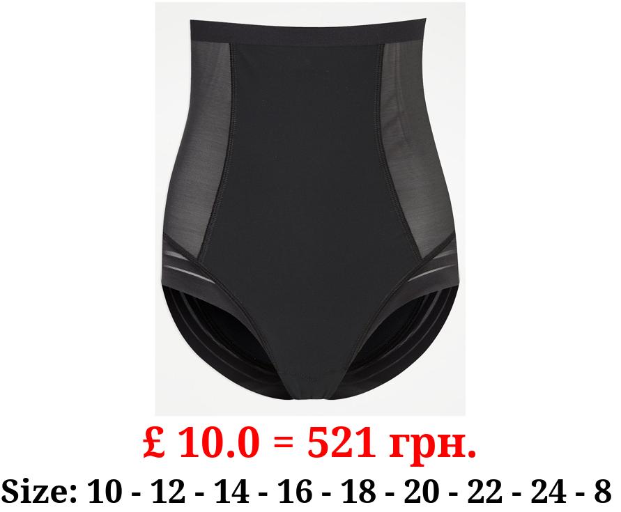 Black Chevron High Waisted Full Briefs