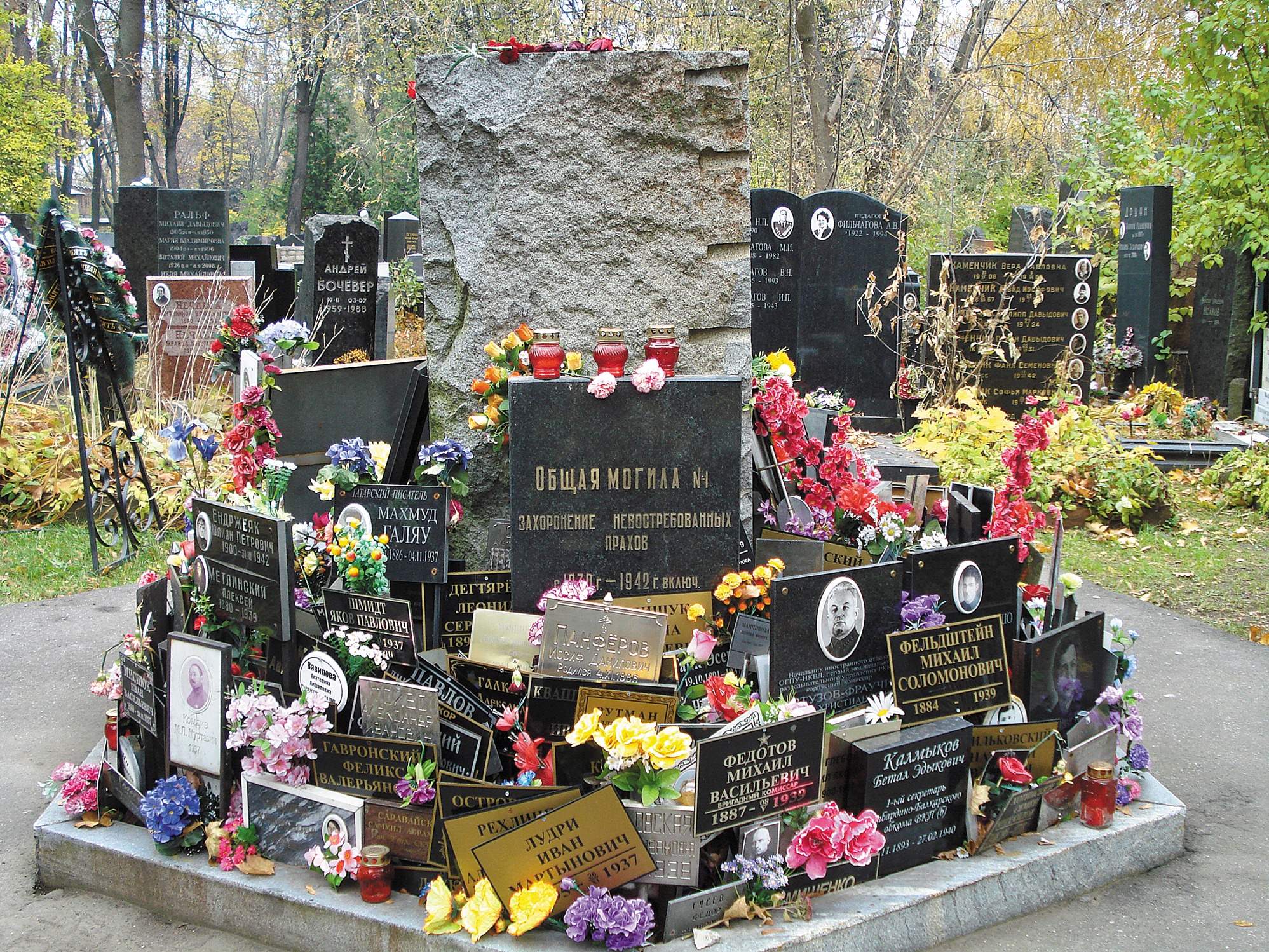 Могила Кристалинской на Донском кладбище