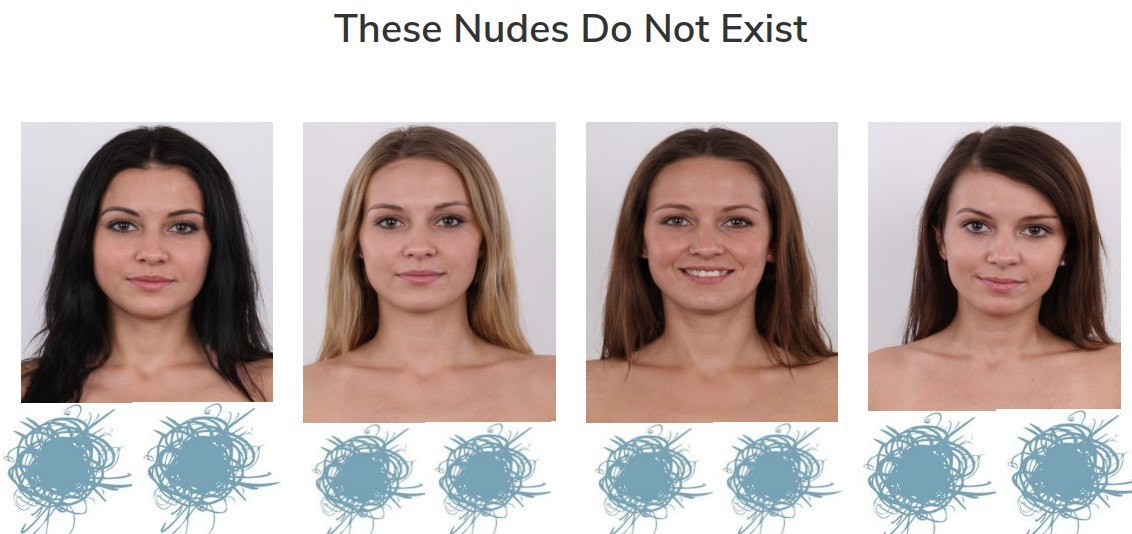 Стартап These Nudes Do Not Exist генерирует обнаженку нейросетями. 