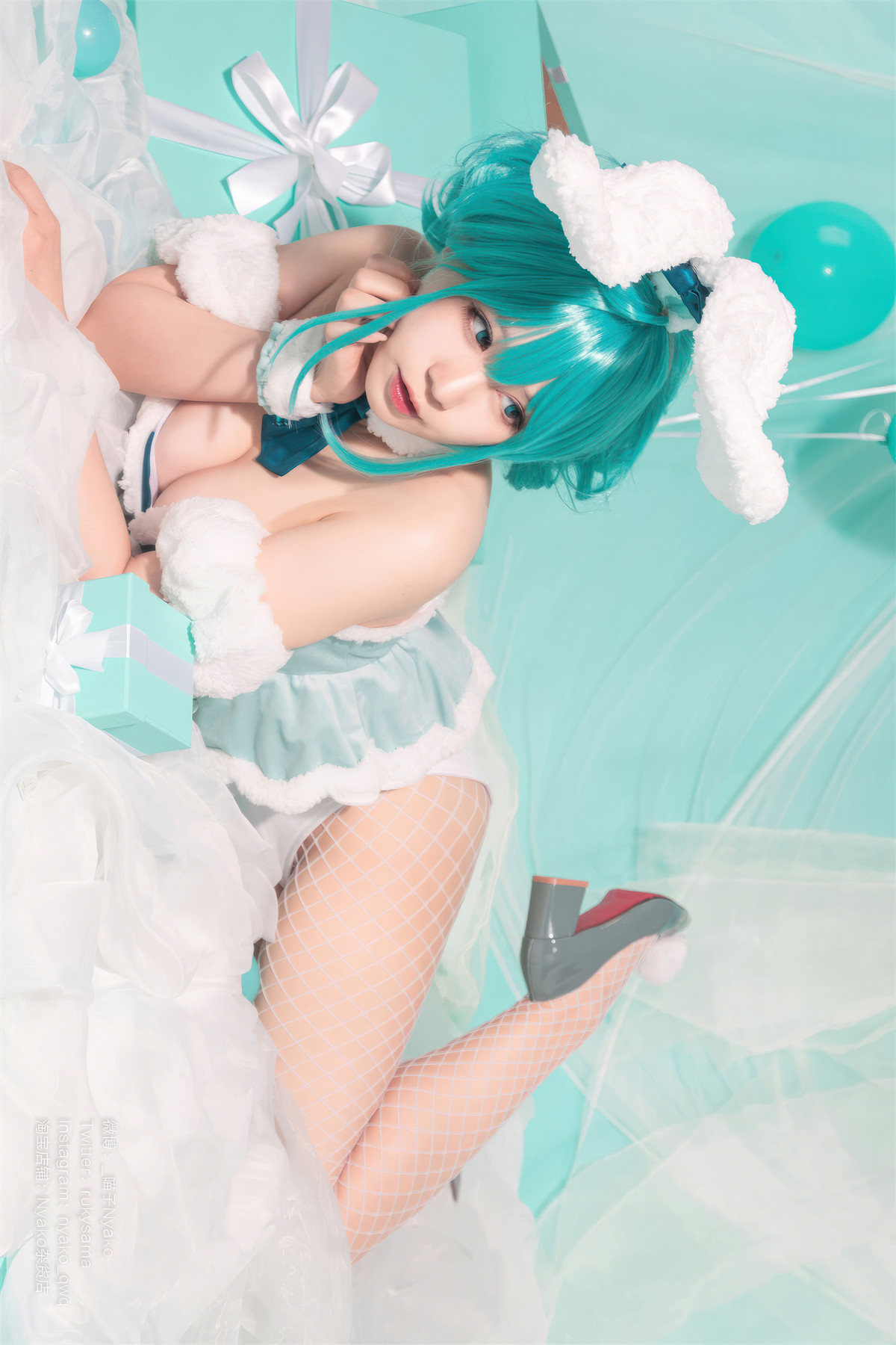 Cosplay Nyako喵子 初音白兔 37