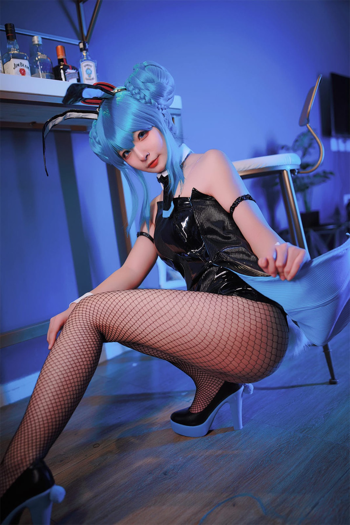 Cosplay Yuuhui玉汇 初音黑兔 3
