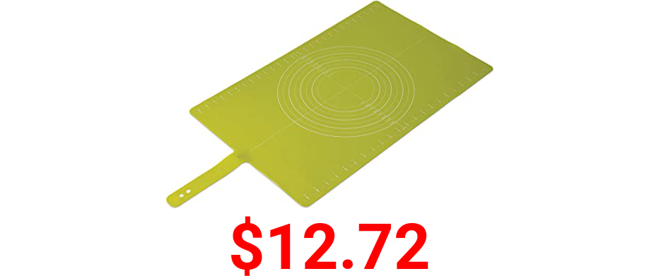 Joseph Joseph Silicone Roll-Up Pastry Mat with Measurements, Green