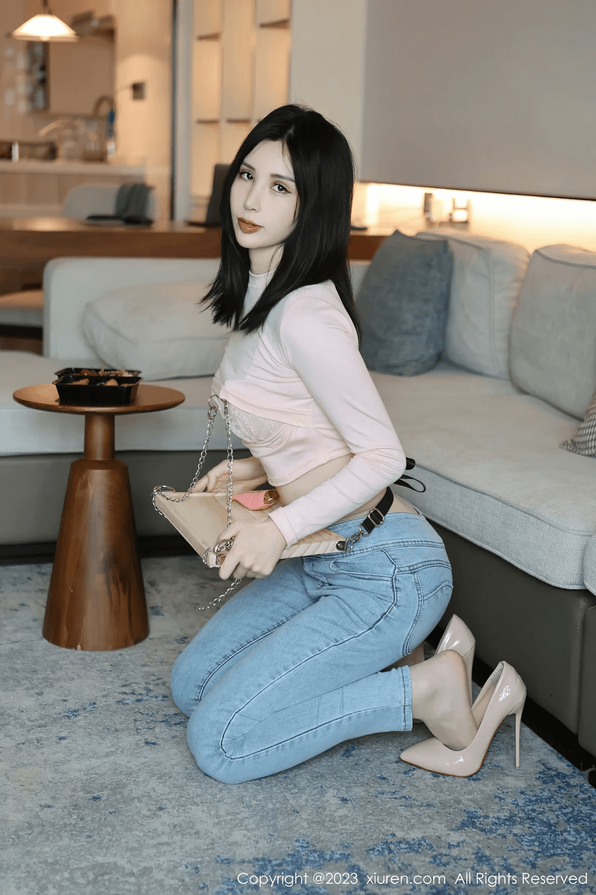 XiuRen 秀 人 No.6992 曼 柔 粉 色 蕾 丝 内 衣 性 感 写 真 33 20P - Telegraph.