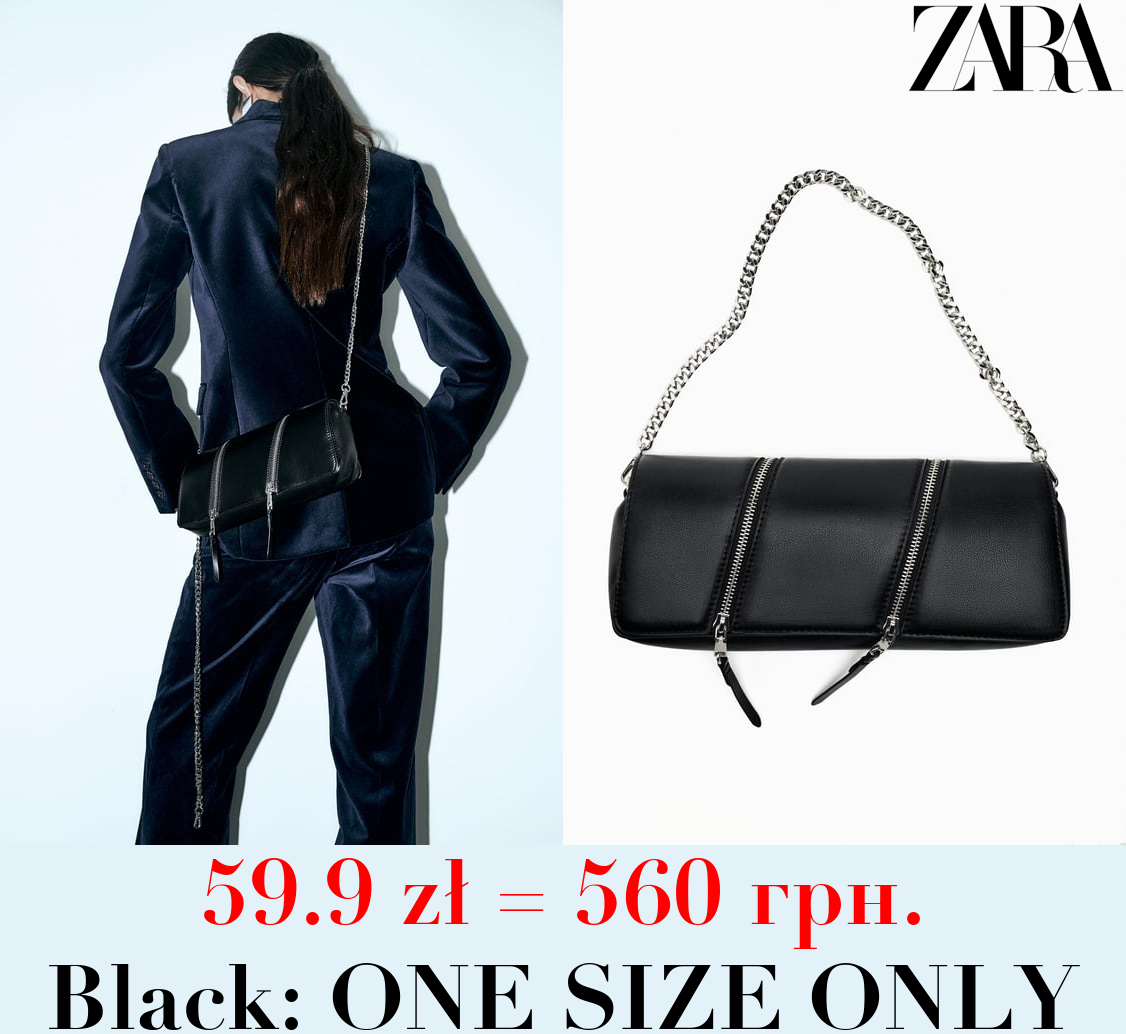 CROSSBODY BAG WITH FLAP AND ZIPS