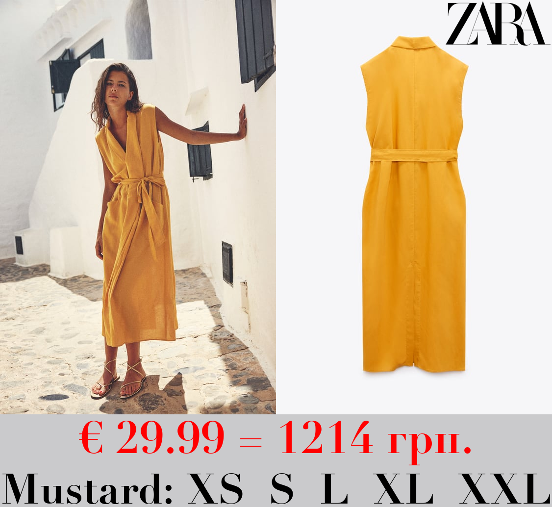 MIDI DRESS WITH BELT