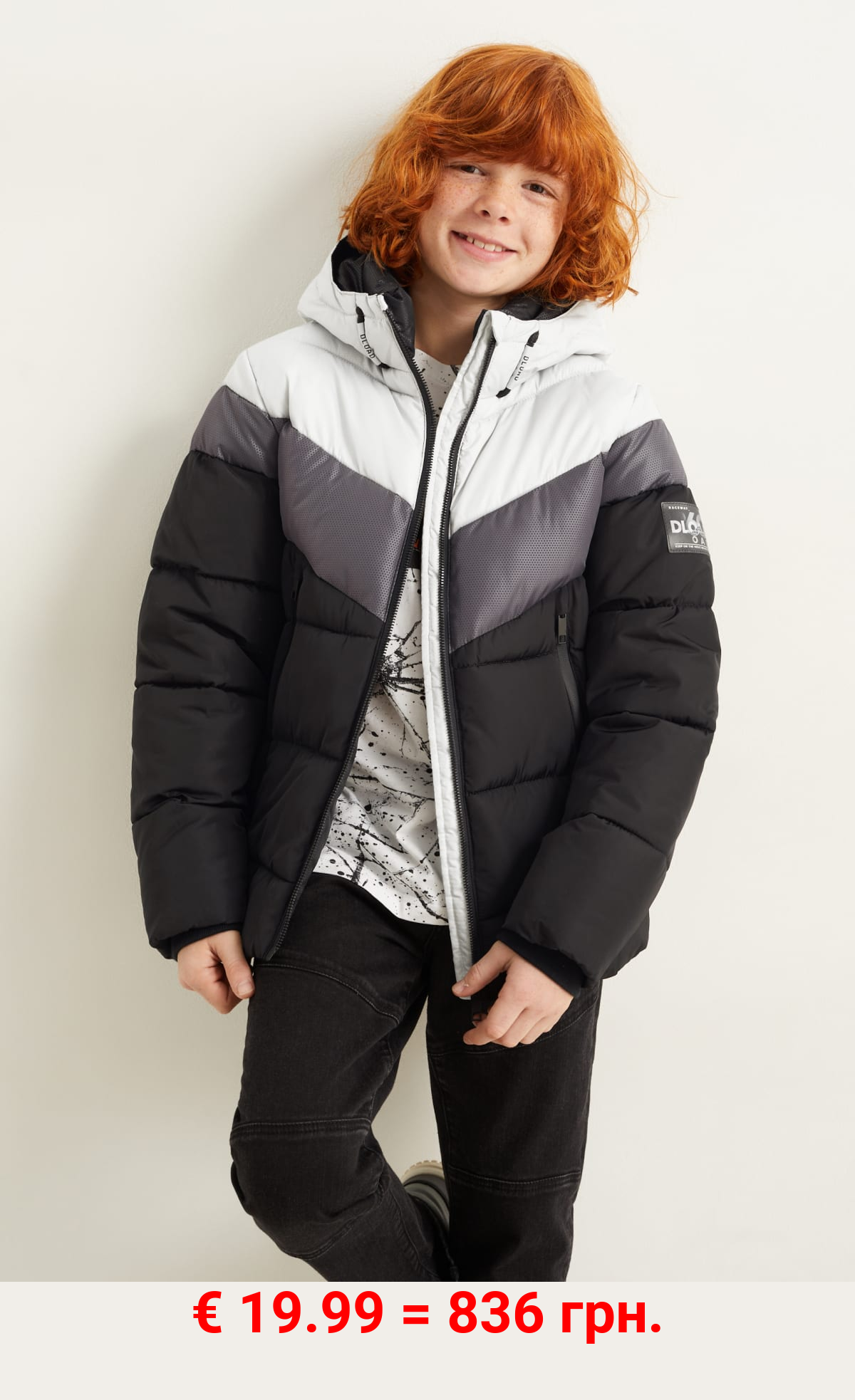 Steppjacke mit Kapuze