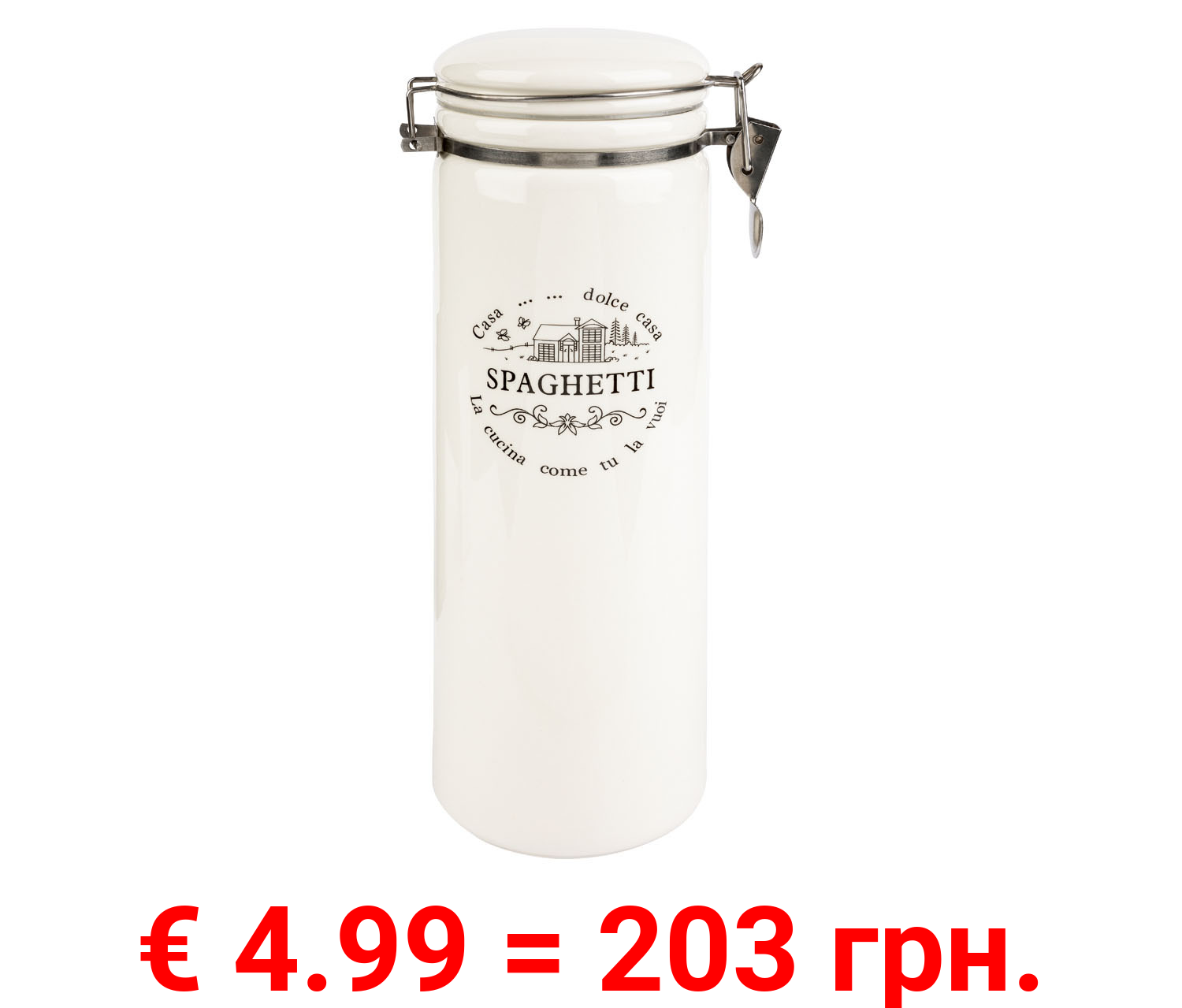 Tognana Spaghetti-/Keksbehälter »Dolce Casa«