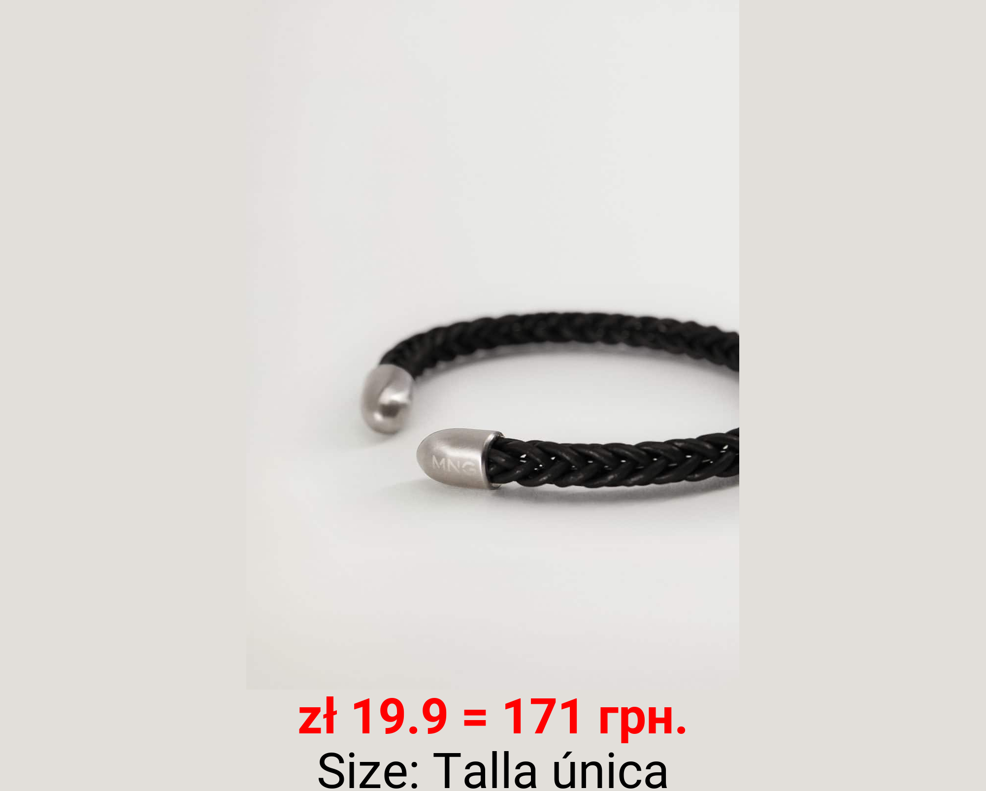 Pulsera piel trenzada