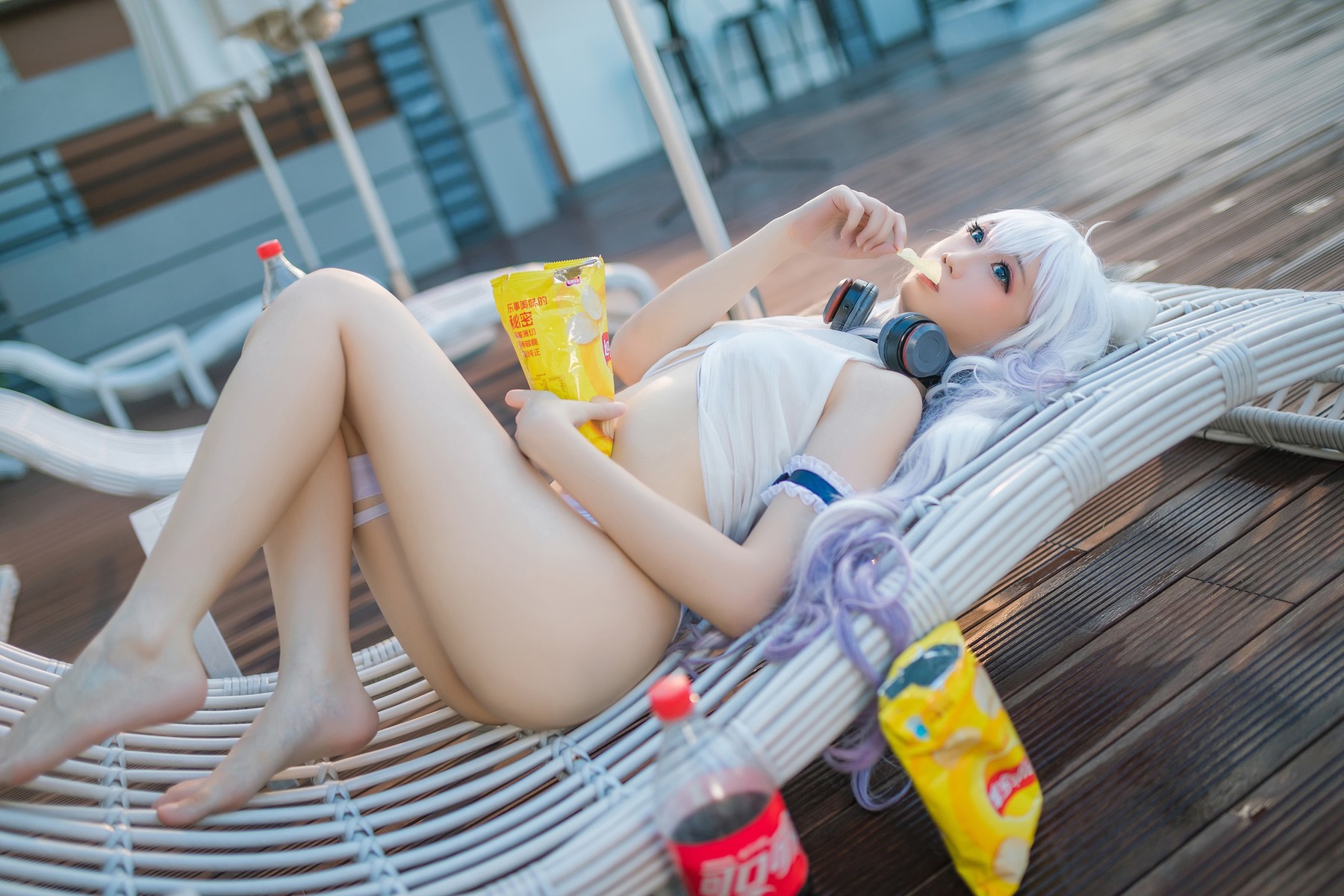 Cosplay 焖焖碳 恶毒泳衣 Vicious Swimsuit 35
