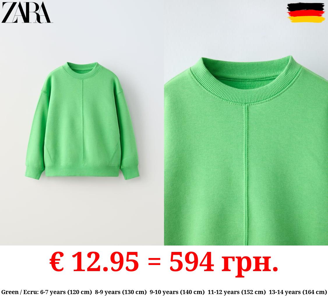 BASIC PLUSH SWEATSHIRT