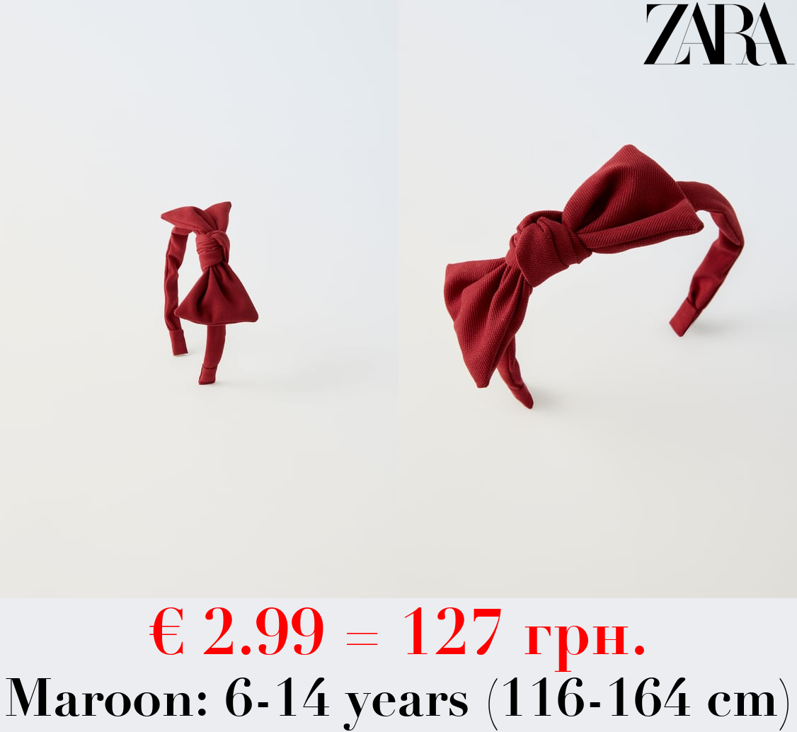 PIQUE HEADBAND WITH BOW