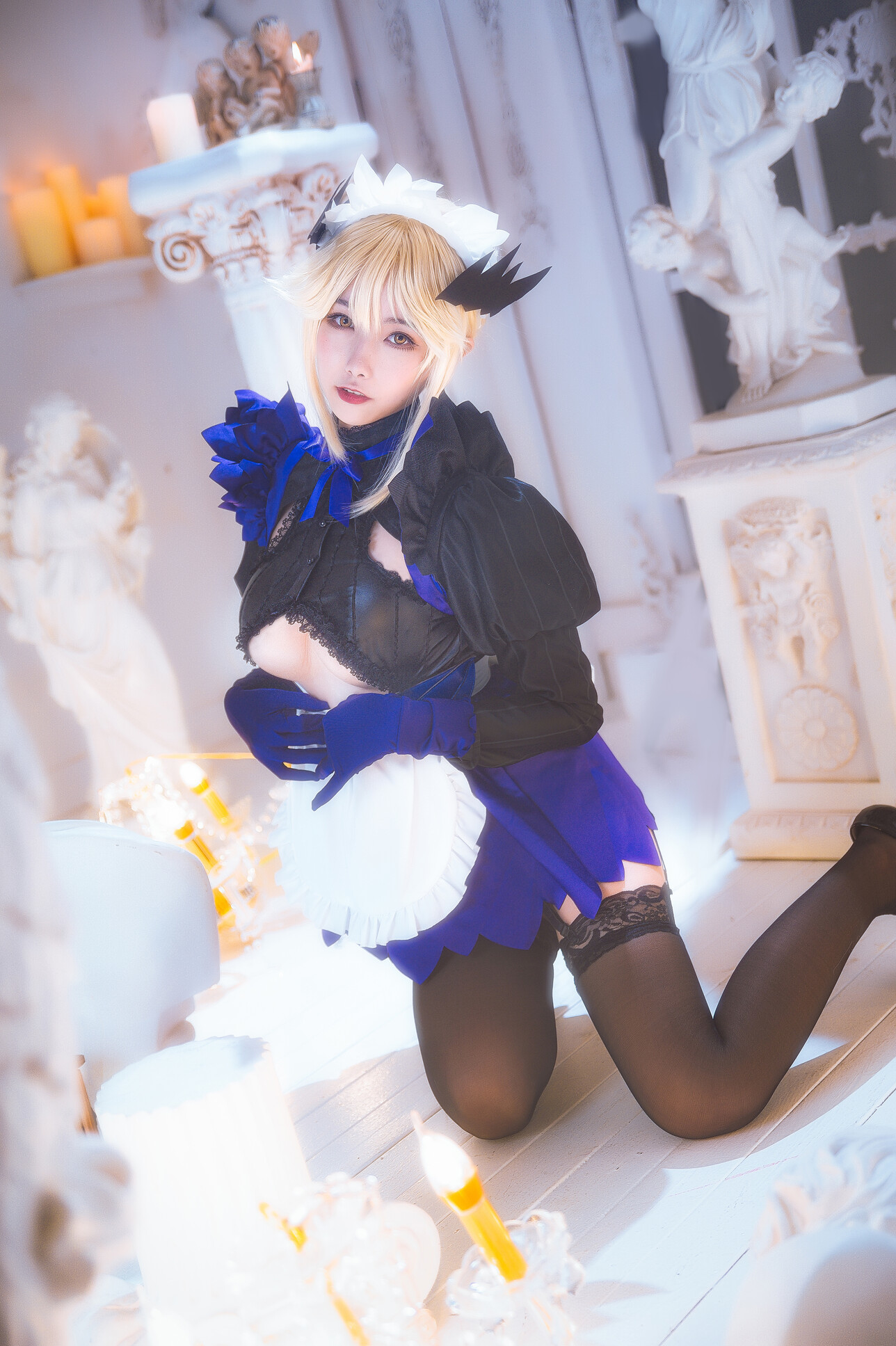 [Momoko葵葵] Artoria Pendragon Alter 黑枪呆女仆 12