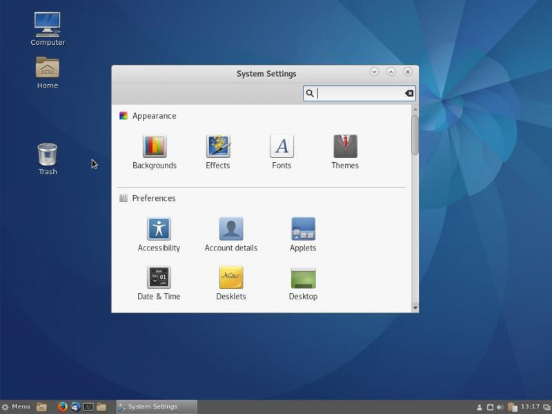 Desktop environment linux