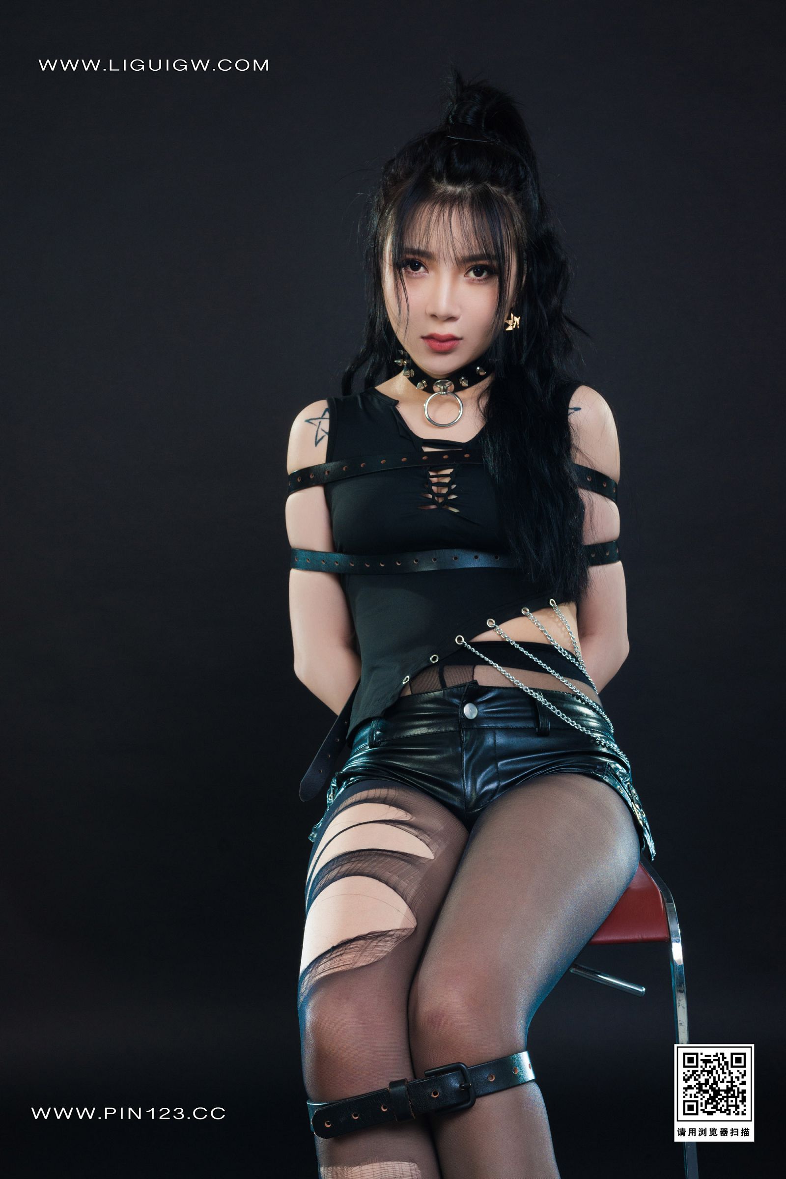 图片[13]-[Ligui丽柜]2023.08.18 撕袜四马 小七-六色网