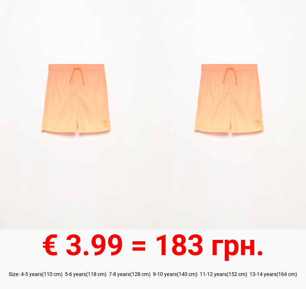Ombré colour swimming trunks