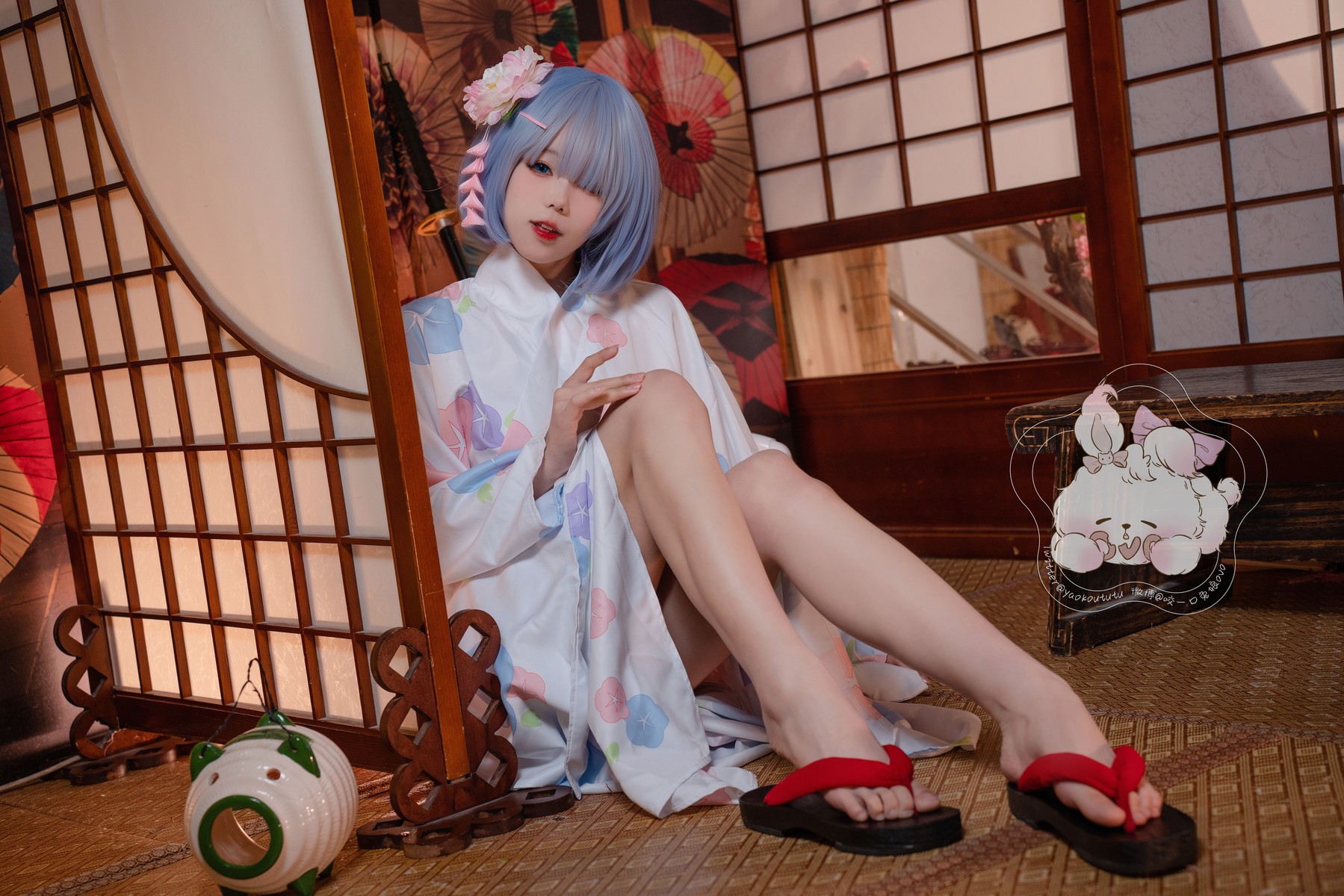 Cosplay 黏黏团子兔 蕾姆夏日祭 3