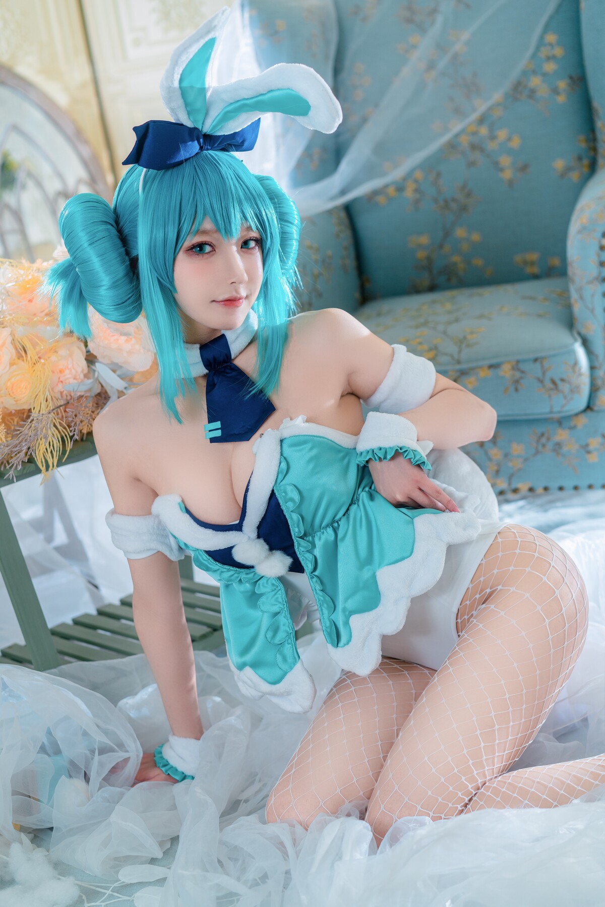 [阿包也是兔娘] 白兔 Miku 7
