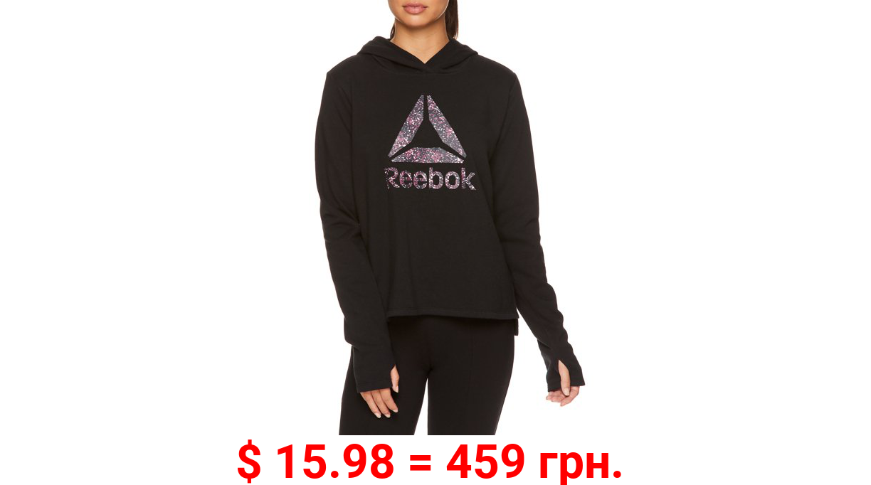 Reebok Womens Side Slit Hoodie with Graphic