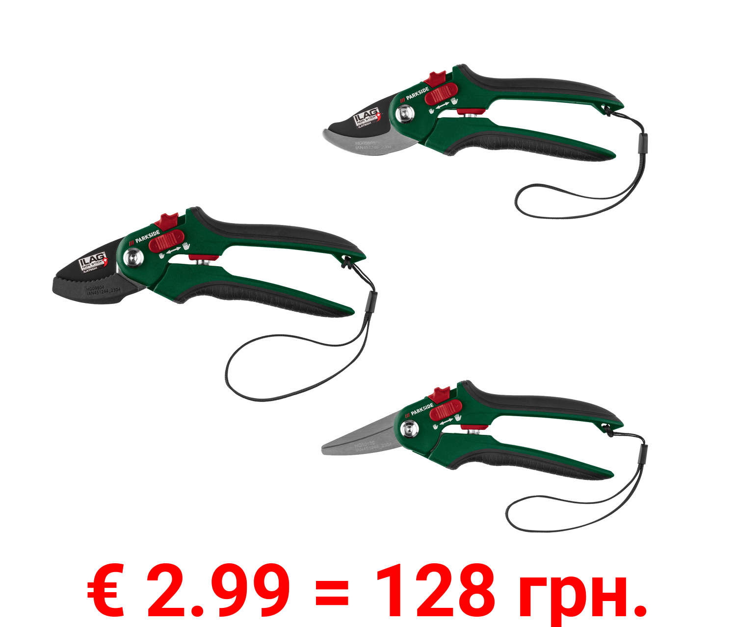 PARKSIDE® Gartenschere Amboss / Bypass / Universal