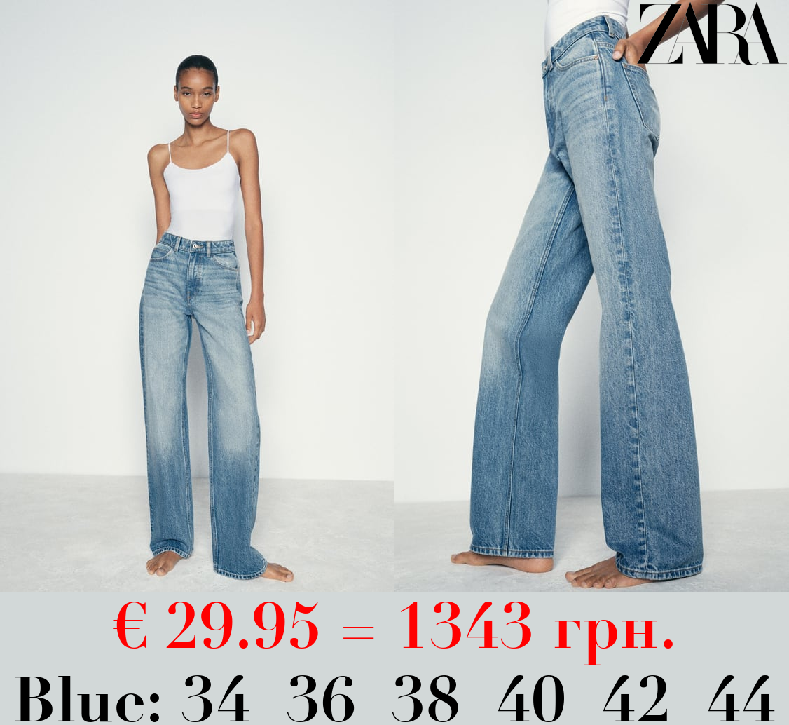 Z1975 STRAIGHT-FIT HIGH-WAIST LONG LENGTH JEANS
