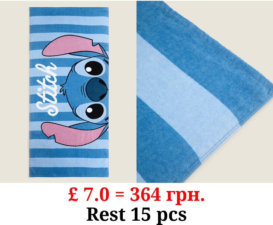 Disney Stitch Printed Cotton Towel