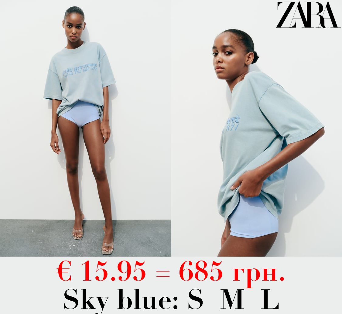 FADED-EFFECT PRINT T-SHIRT