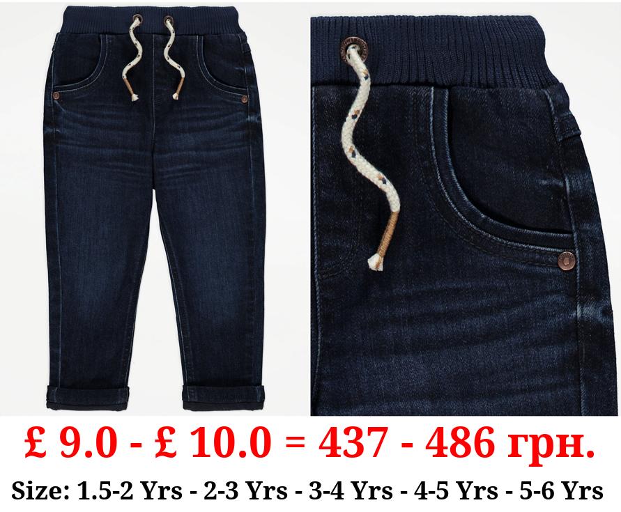 Indigo Dark Wash Relaxed Jeans