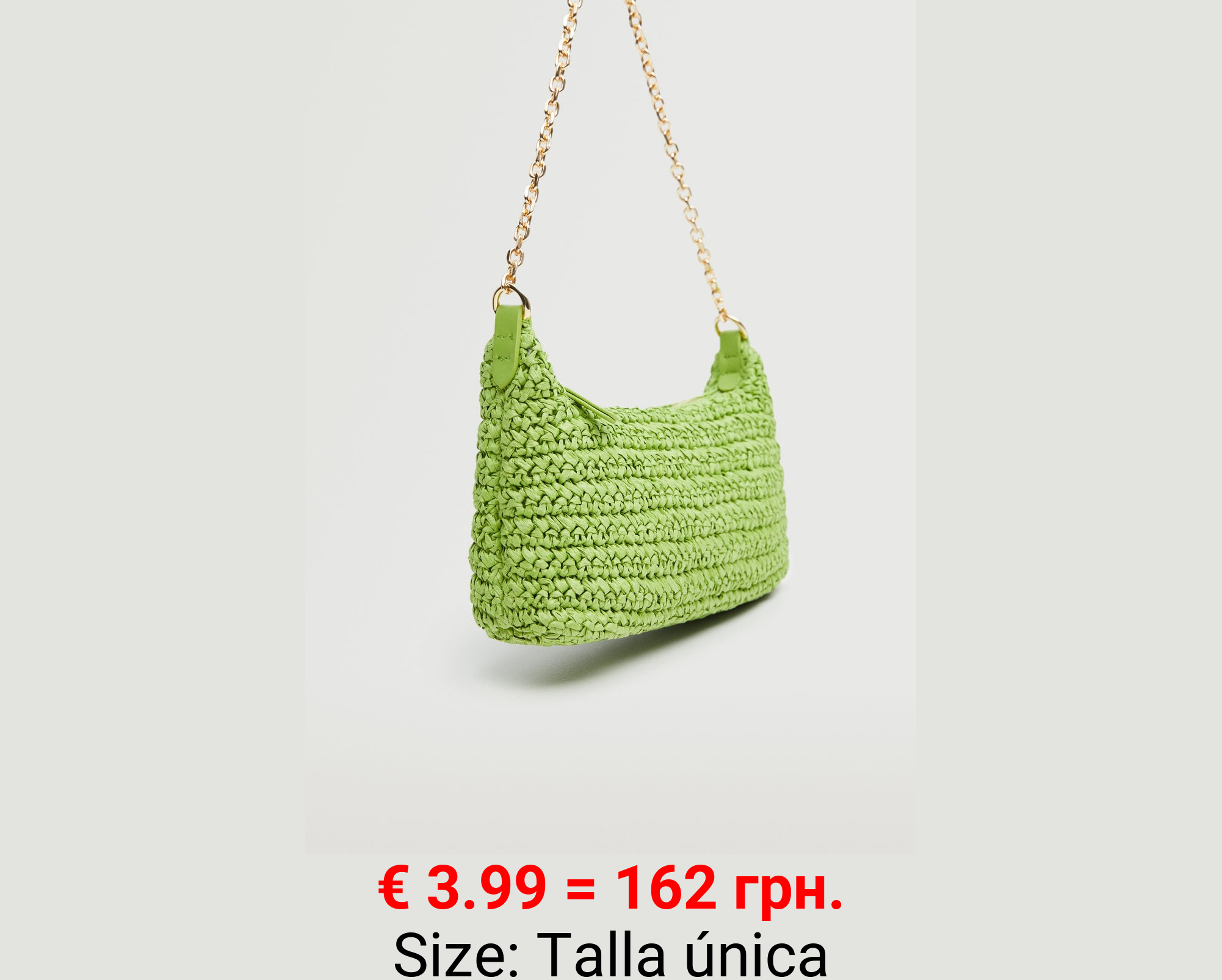 Bolso hombro rafia